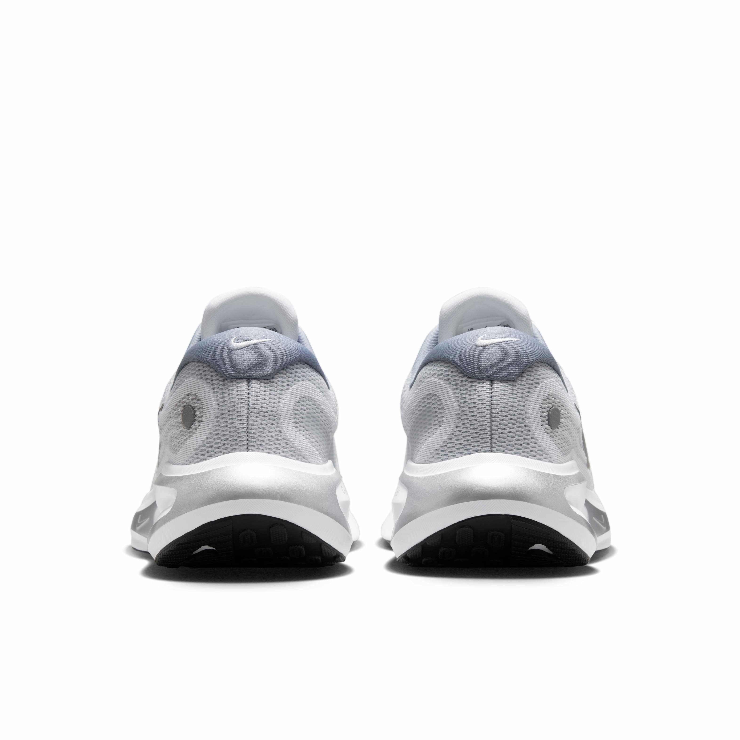 Nike Journey Run "White/Black/Ashen Slate/Metallic Silver" Men's Running Shoe - WHITE/BLACK/SLATE/SILVER Thumbnail View 5