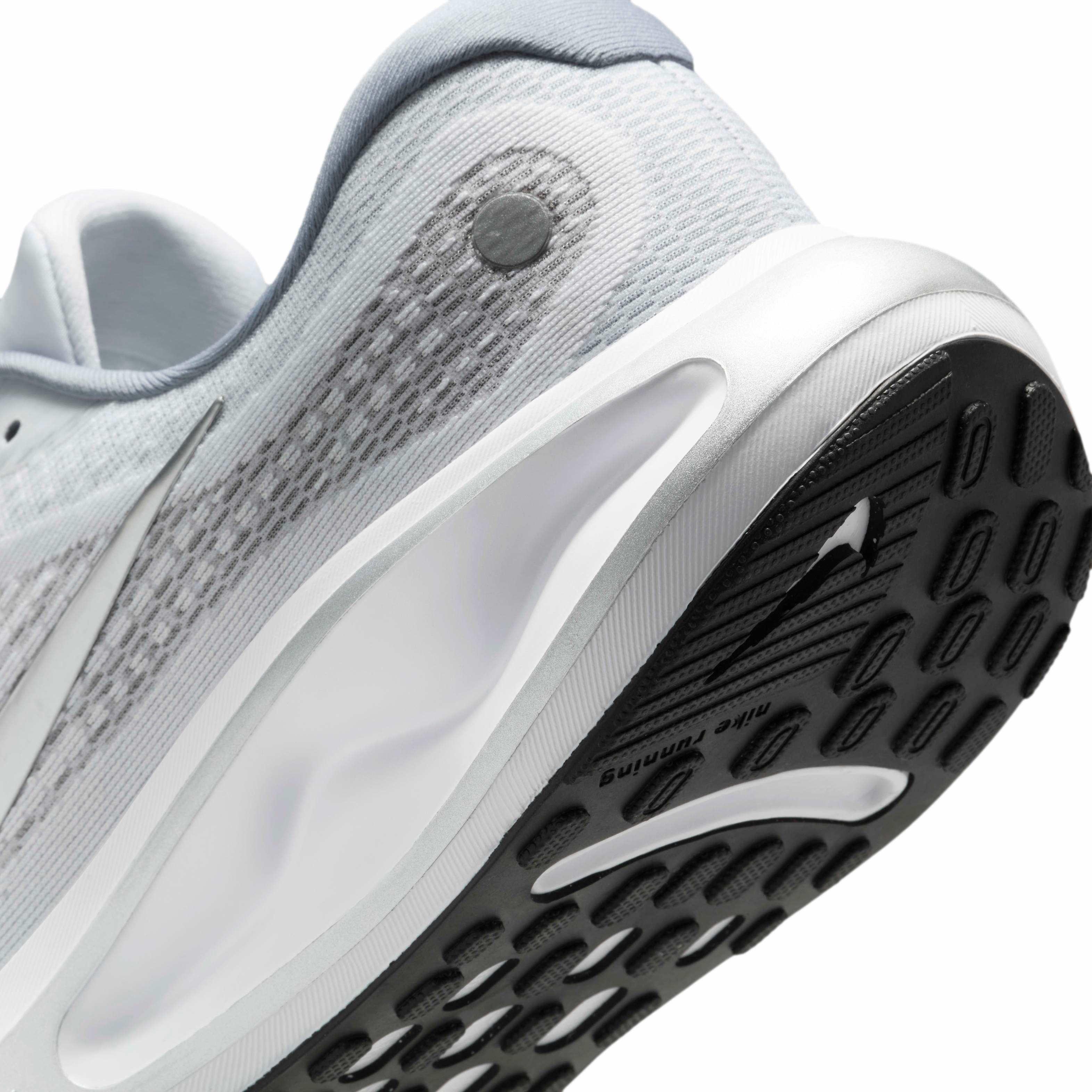 Nike Journey Run "White/Black/Ashen Slate/Metallic Silver" Men's Running Shoe - WHITE/BLACK/SLATE/SILVER Thumbnail View 8