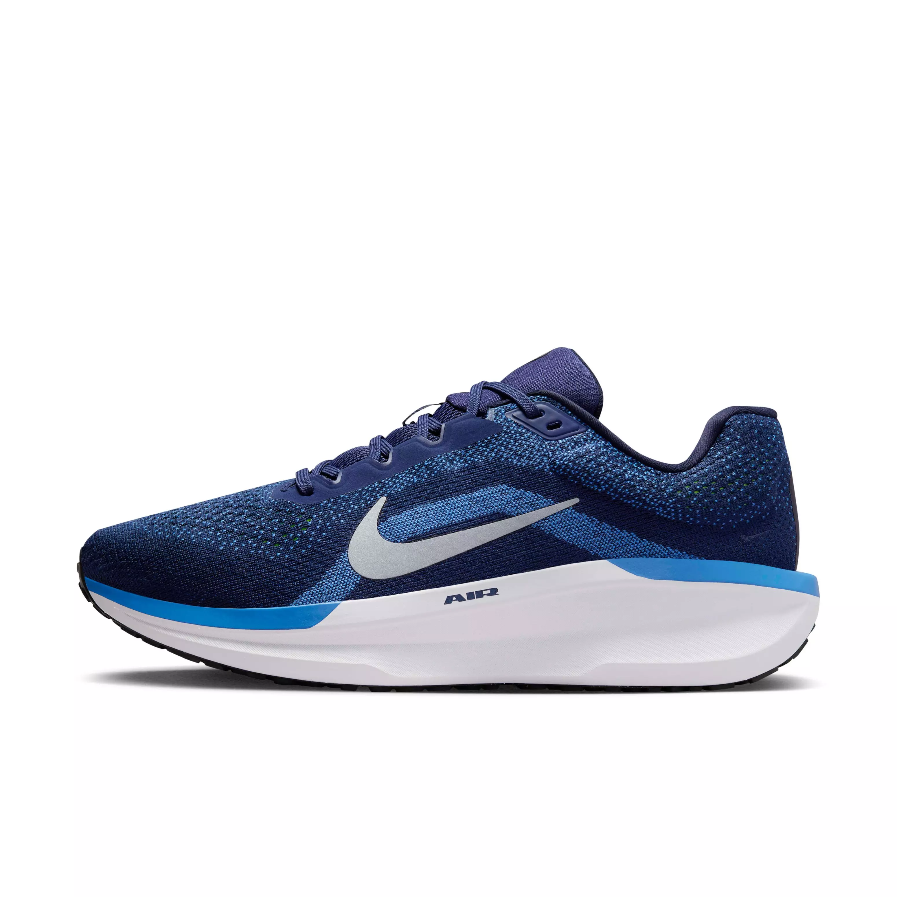 Nike Winflo 11 "Midnight Navy/Star Blue/Dark Obsidian/White" Men's Running Shoe - NAVY/BLUE/DK OBSIDIAN/WHITE