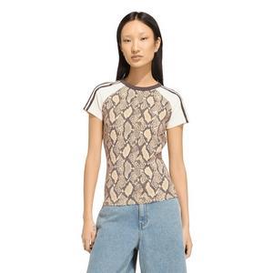 adidas Originals Women's Snake Print Cali Tee - Beige