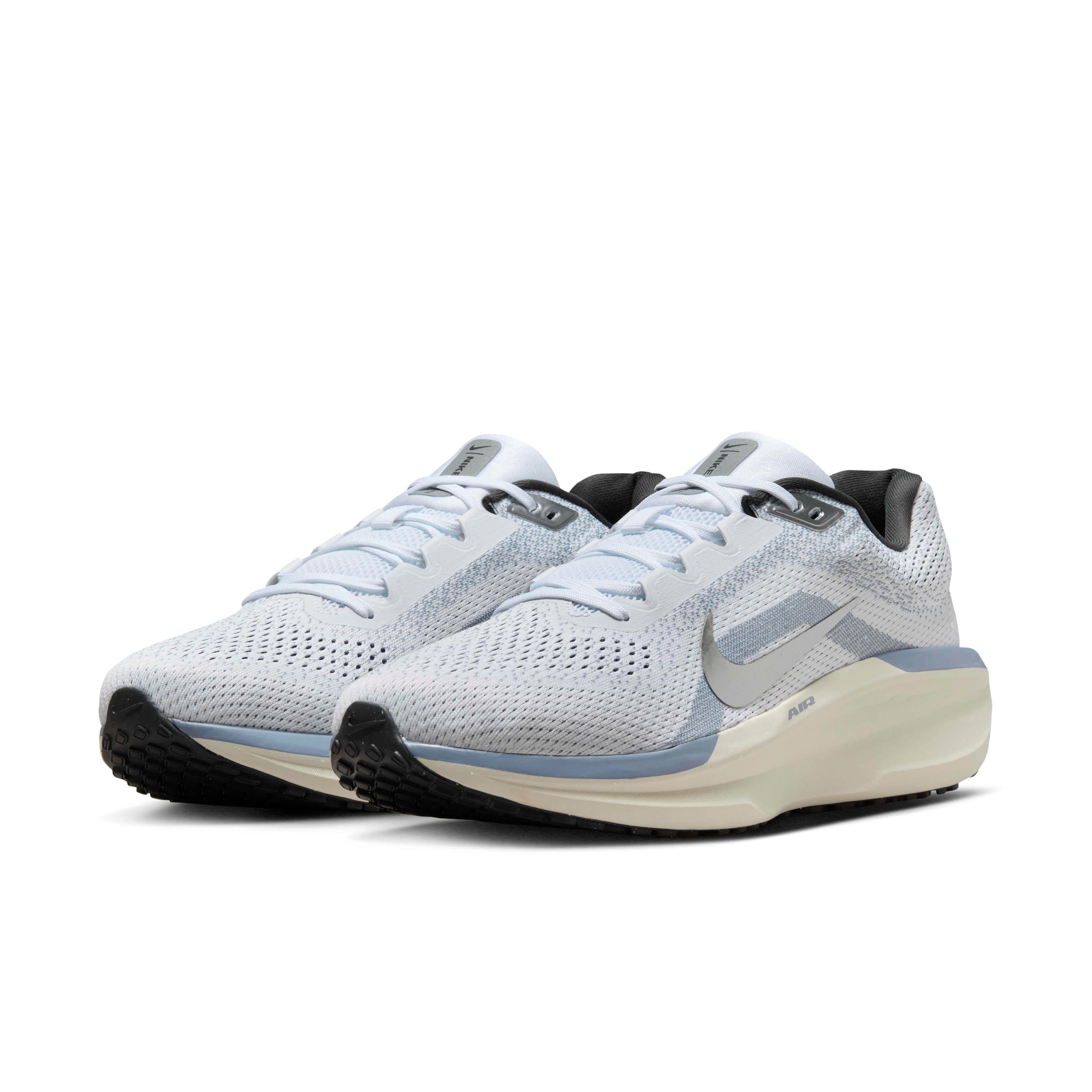 Nike Winflo 11 "White/Ashen Slate/Anthracite/Metallic Silver" Men's Running Shoe - WHITE/SLATE/ANTHRACITE/SILVER Thumbnail View 3