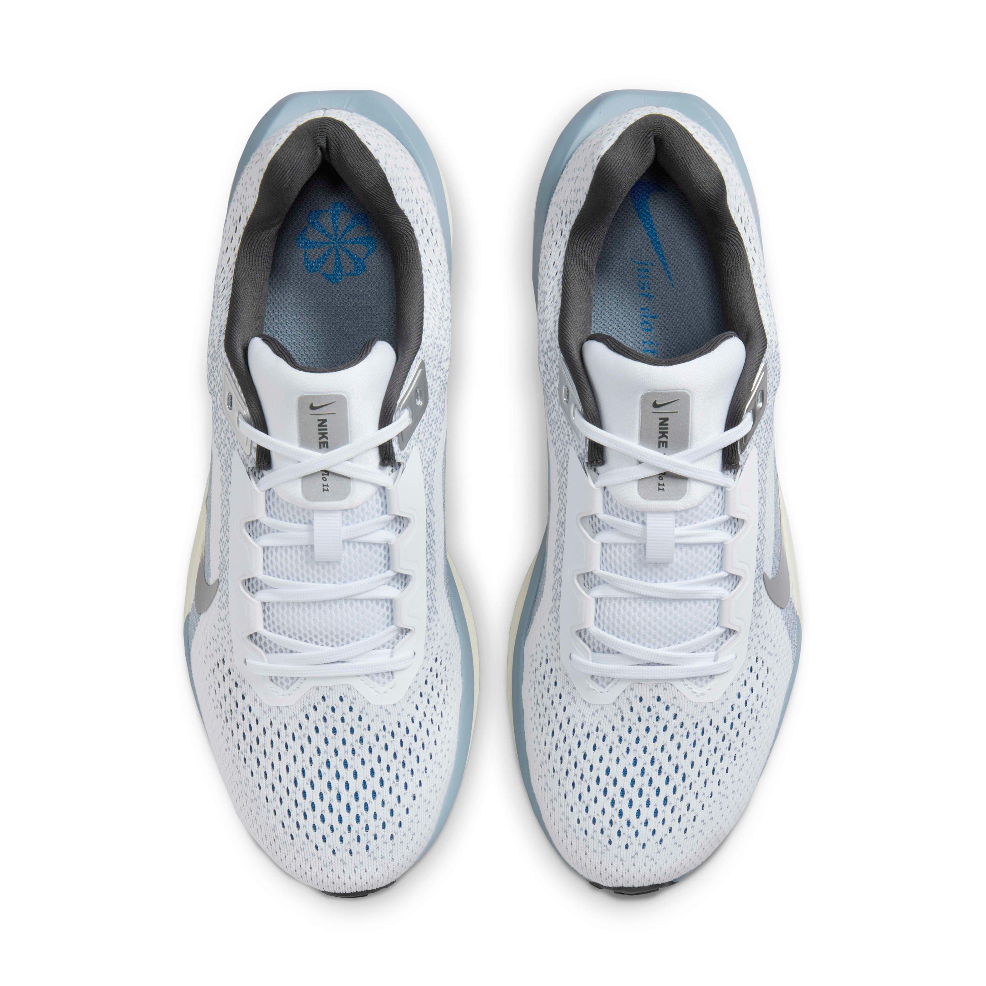 Nike Winflo 11 "White/Ashen Slate/Anthracite/Metallic Silver" Men's Running Shoe - WHITE/SLATE/ANTHRACITE/SILVER Thumbnail View 4