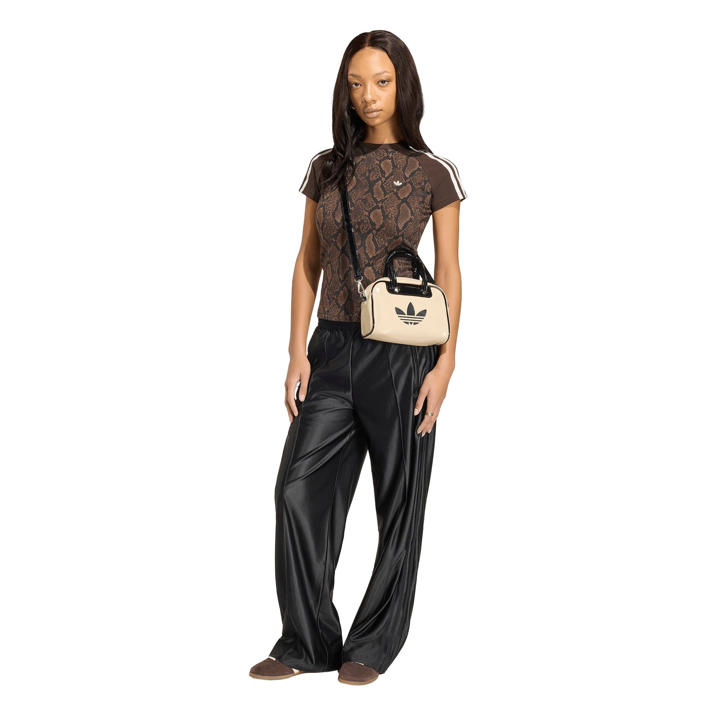 adidas Originals Women's Snake Print Cali Tee - Brown - BROWN Thumbnail View 5