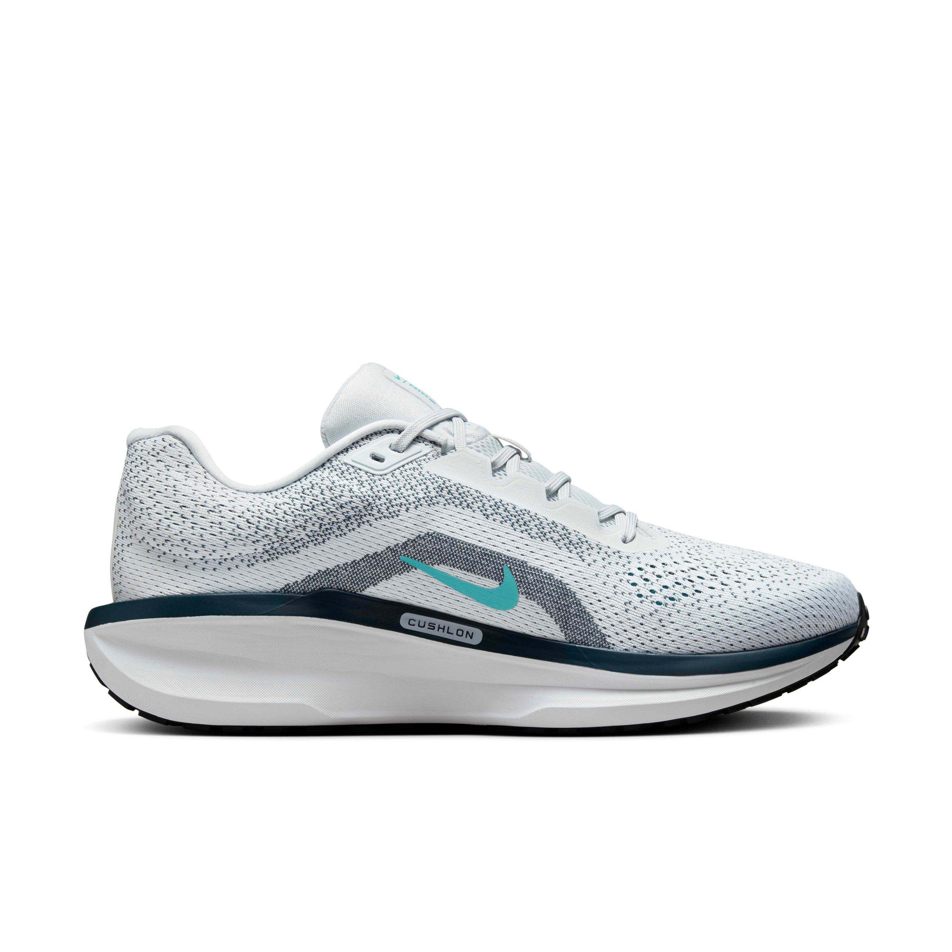 Nike Winflo 11 "Pure Platinum/Armory Navy/Photon Dust/Dusty Cactus" Men's Running Shoe - PLATINUM/NAVY/DUST/CACTUS Thumbnail View 1