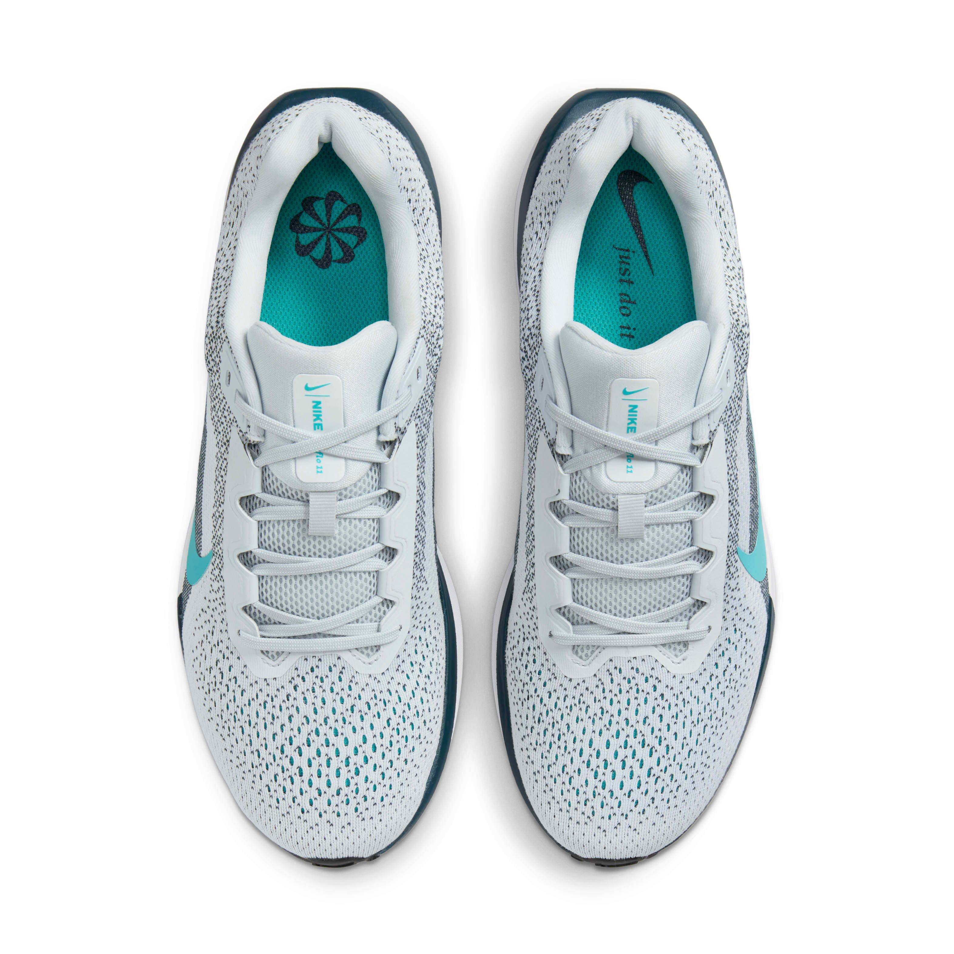 Nike Winflo 11 "Pure Platinum/Armory Navy/Photon Dust/Dusty Cactus" Men's Running Shoe - PLATINUM/NAVY/DUST/CACTUS Thumbnail View 4