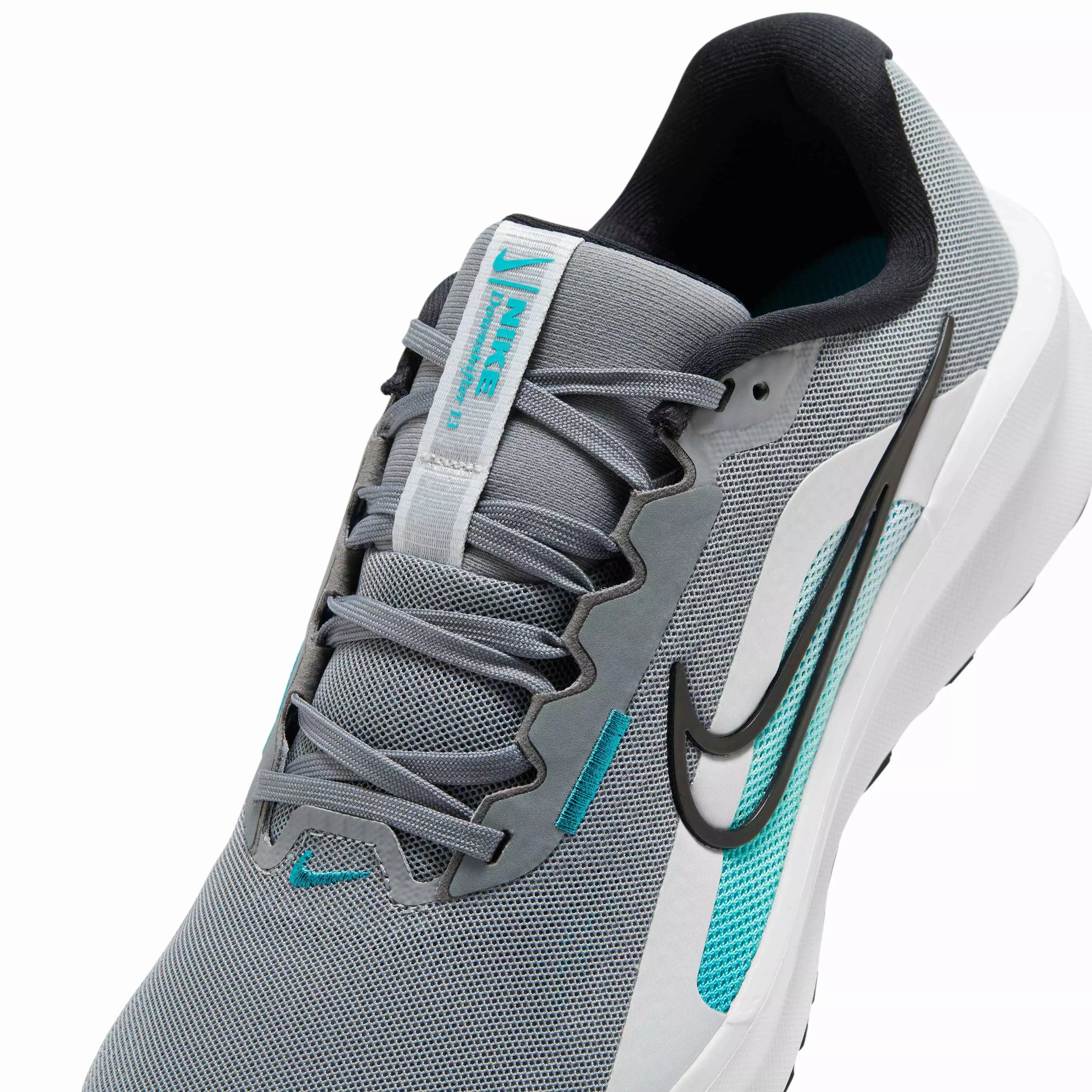 Nike Downshifter 13 "Cool Grey/Dusty Cactus/Pure Platinum/Black" Men's Wide Running Shoe - GREY/CACTUS/PLATINUM/BLACK