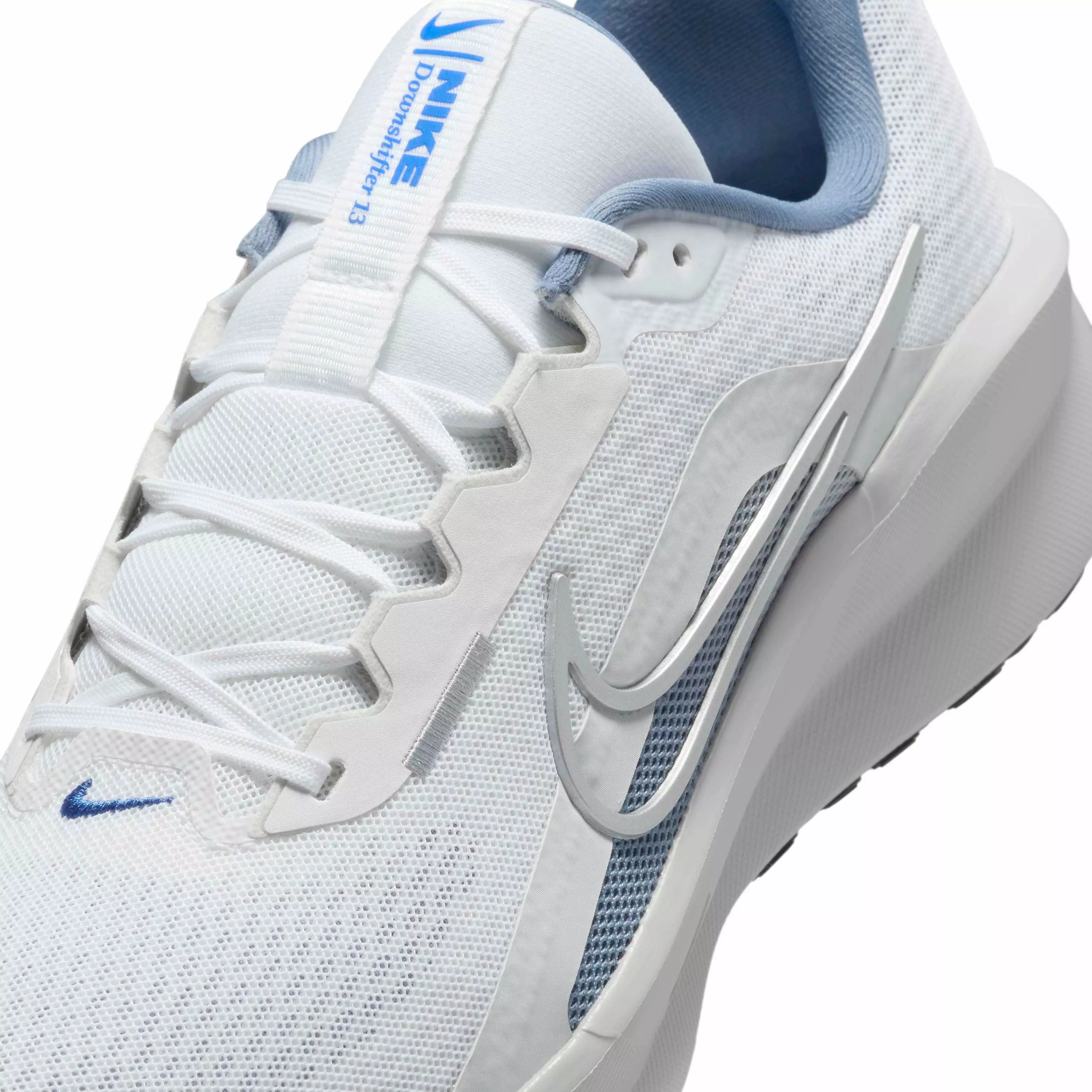Nike Downshifter 13 "White/Ashen Slate/Photon Dust/Metallic Silver" Men's Running Shoe - WHITE/SLATE/DUST/SILVER