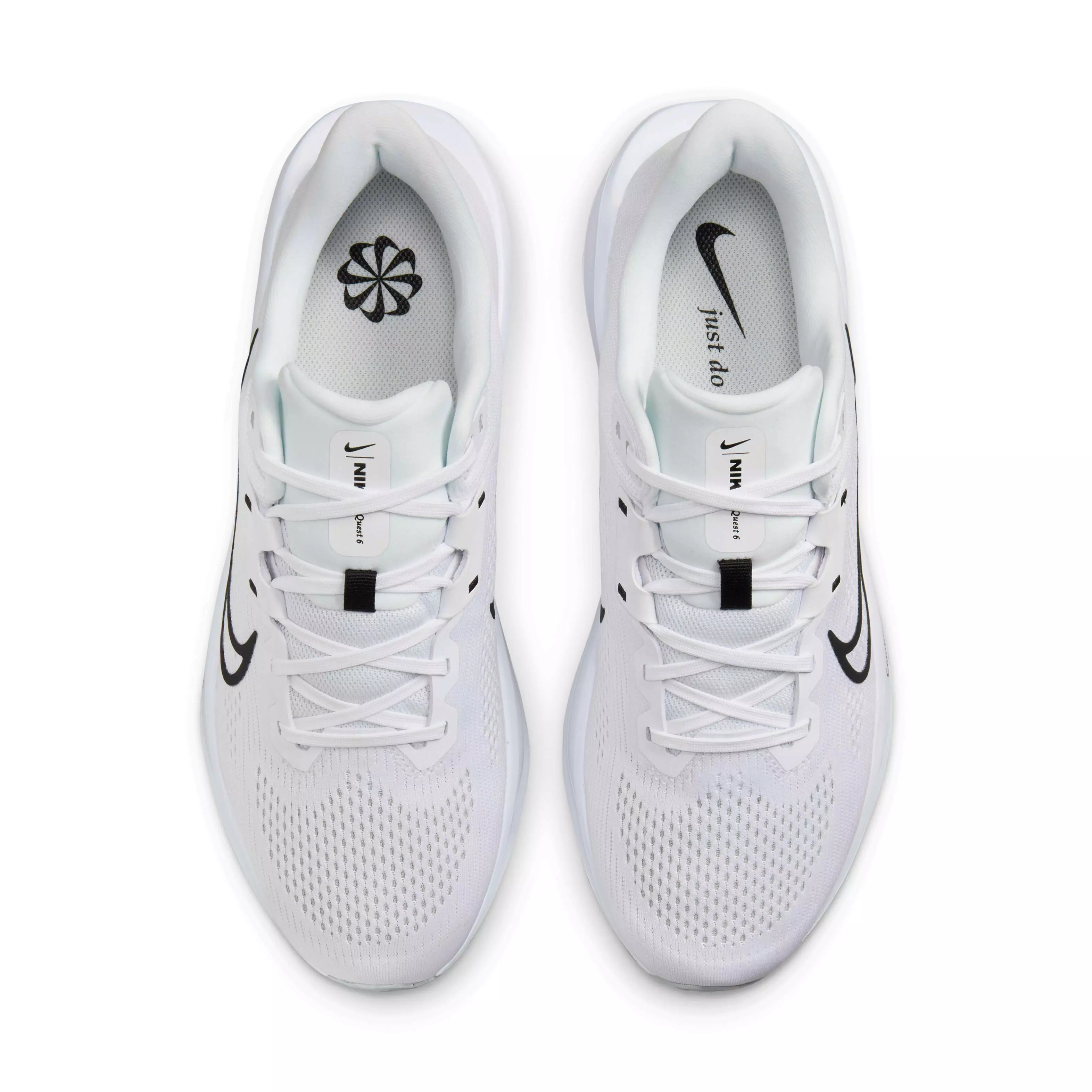 Nike Quest 6 "White/Pure Platinum/Black" Men's Running Shoe - WHITE/PLATINUM/BLACK