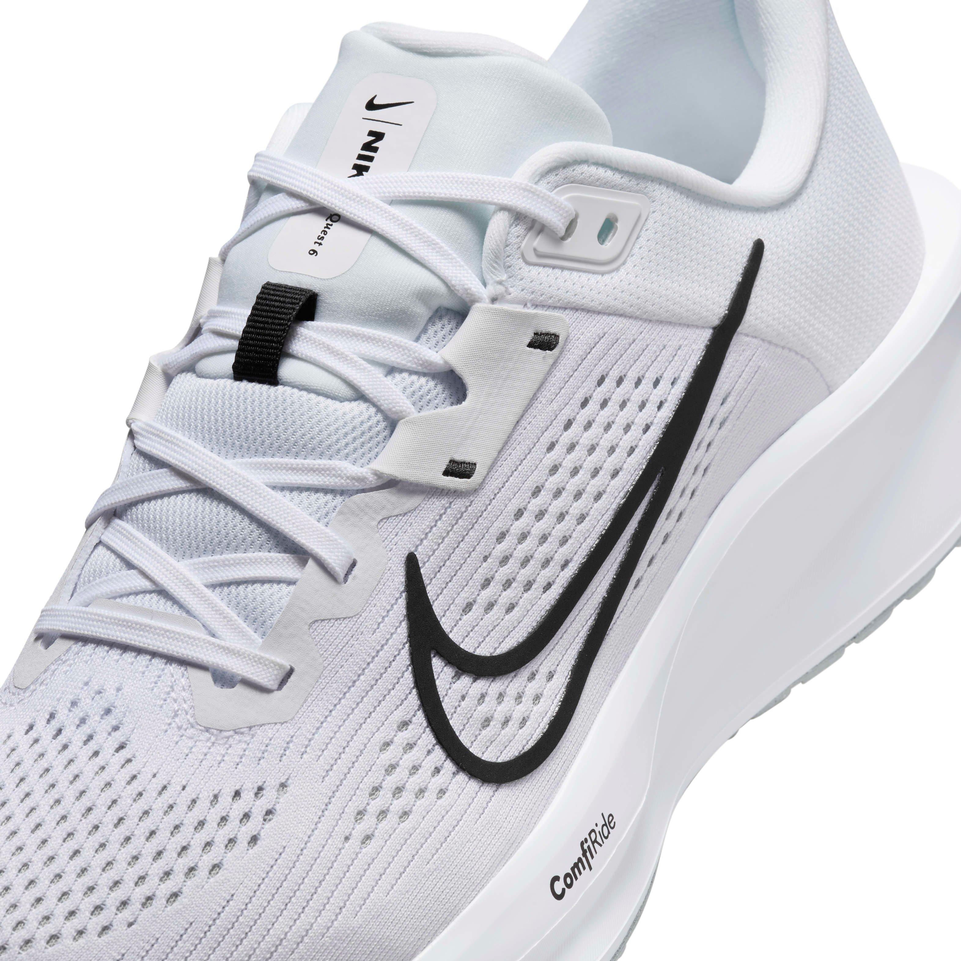 Nike Quest 6 "White/Pure Platinum/Black" Men's Running Shoe - WHITE/PLATINUM/BLACK Thumbnail View 7