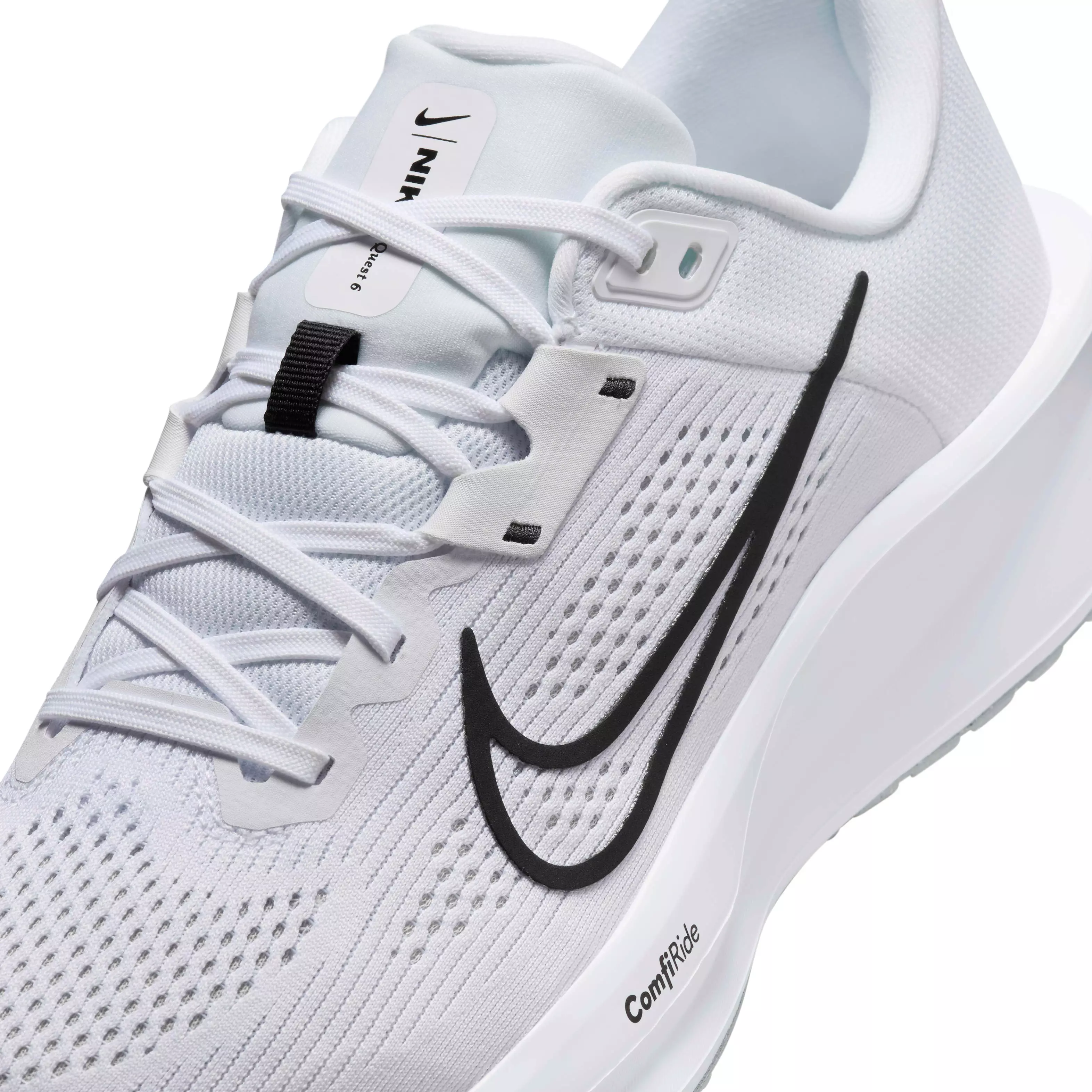 Nike Quest 6 "White/Pure Platinum/Black" Men's Running Shoe - WHITE/PLATINUM/BLACK