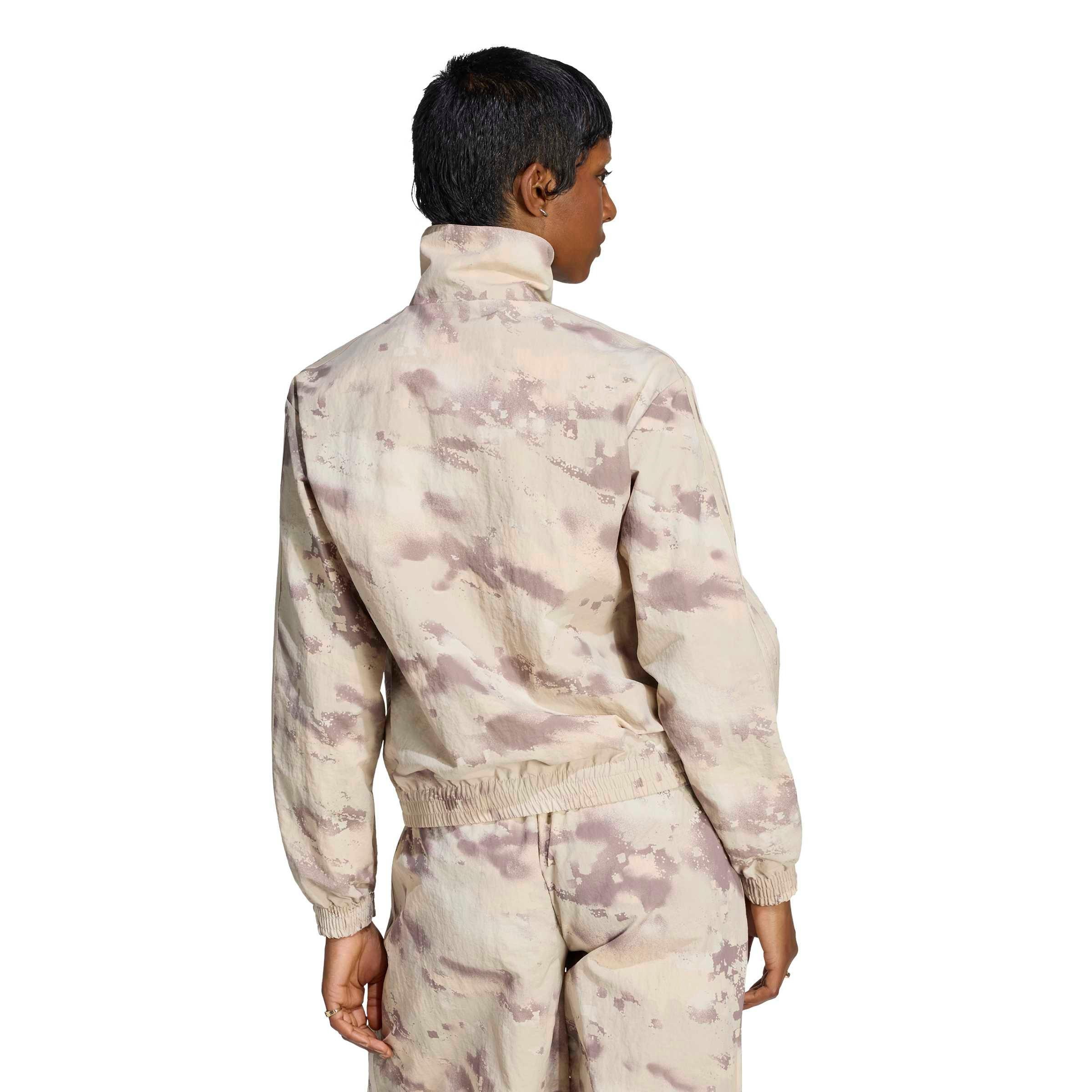 adidas Originals Women's Camouflage Loose Track Jacket - Beige - BEIGE