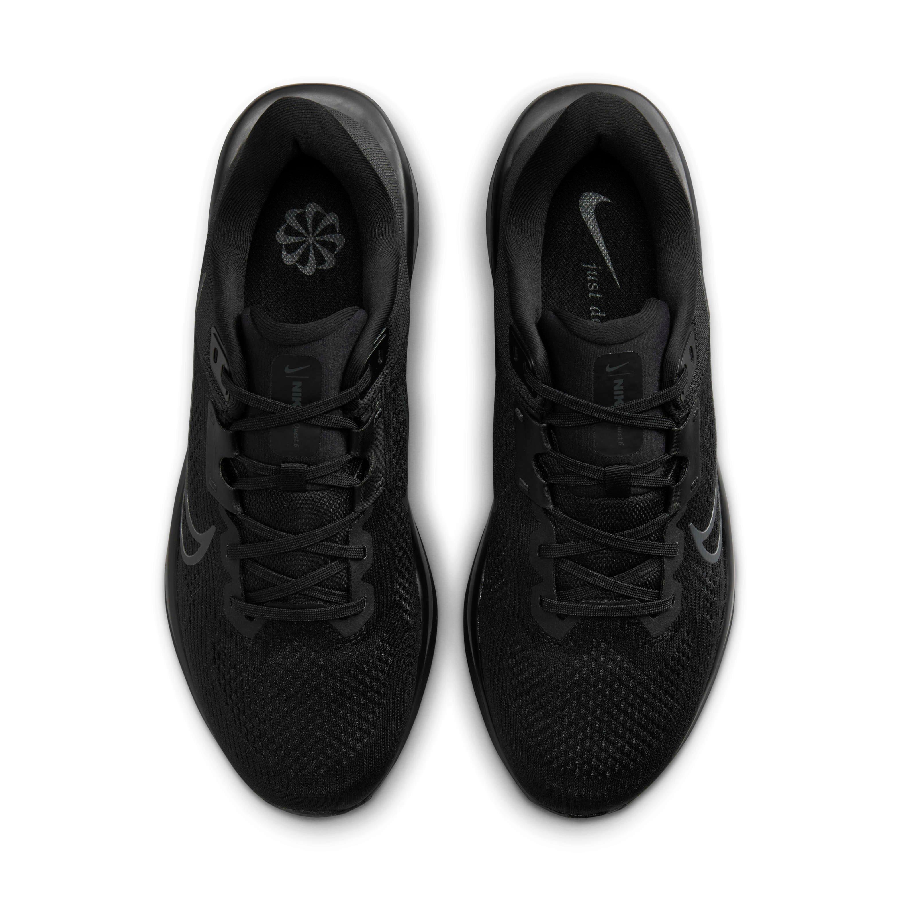 Nike Quest 6 "Black/Dark Smoke Grey" Men's Running Shoe - BLACK/DK GREY Thumbnail View 4