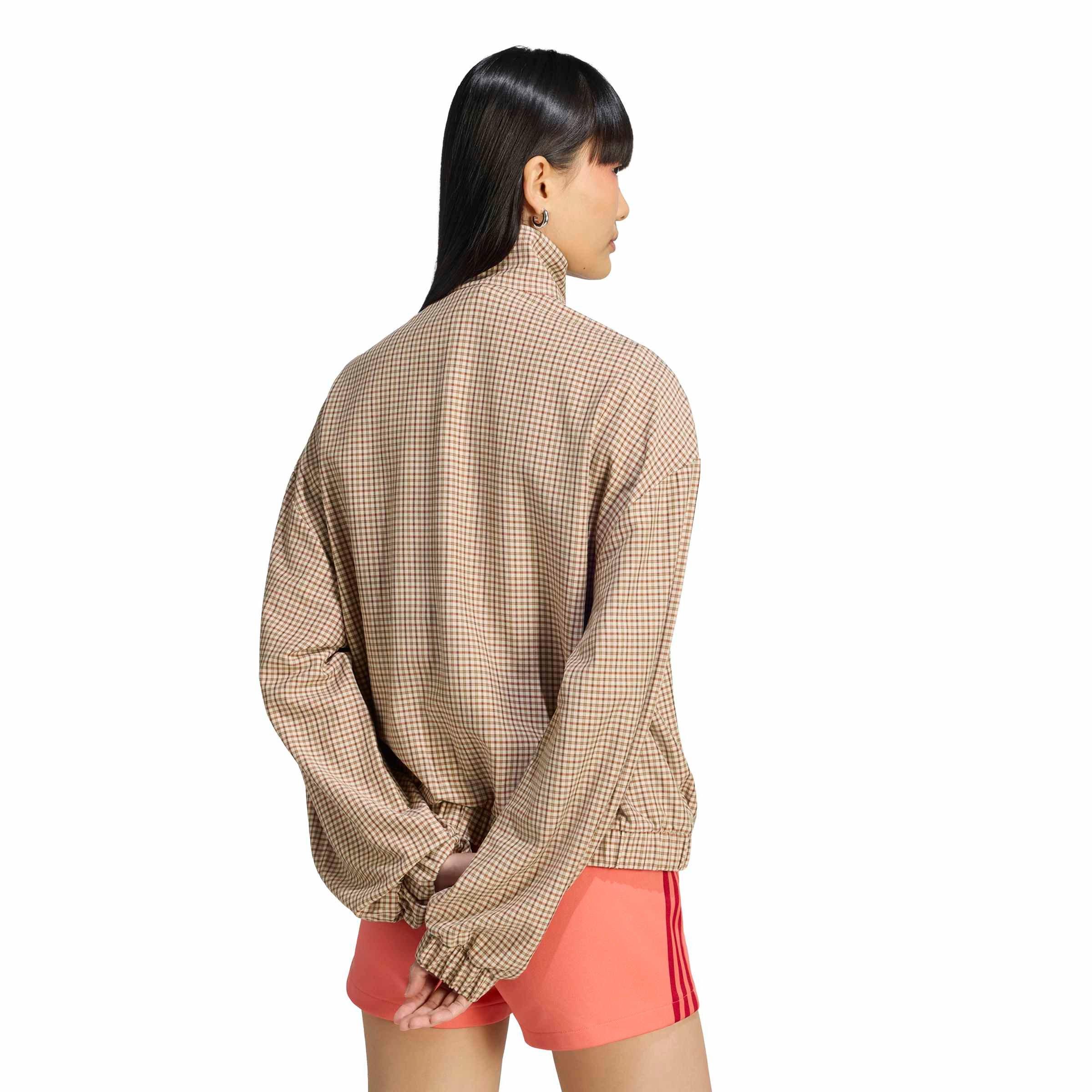 adidas Originals Women's Checks Track Jacket - Beige - BEIGE