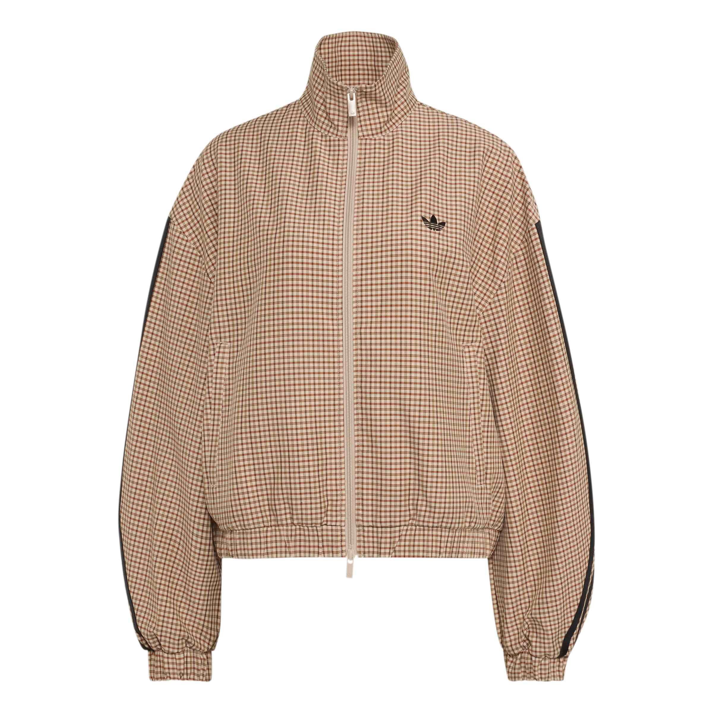 adidas Originals Women's Checks Track Jacket - Beige - BEIGE