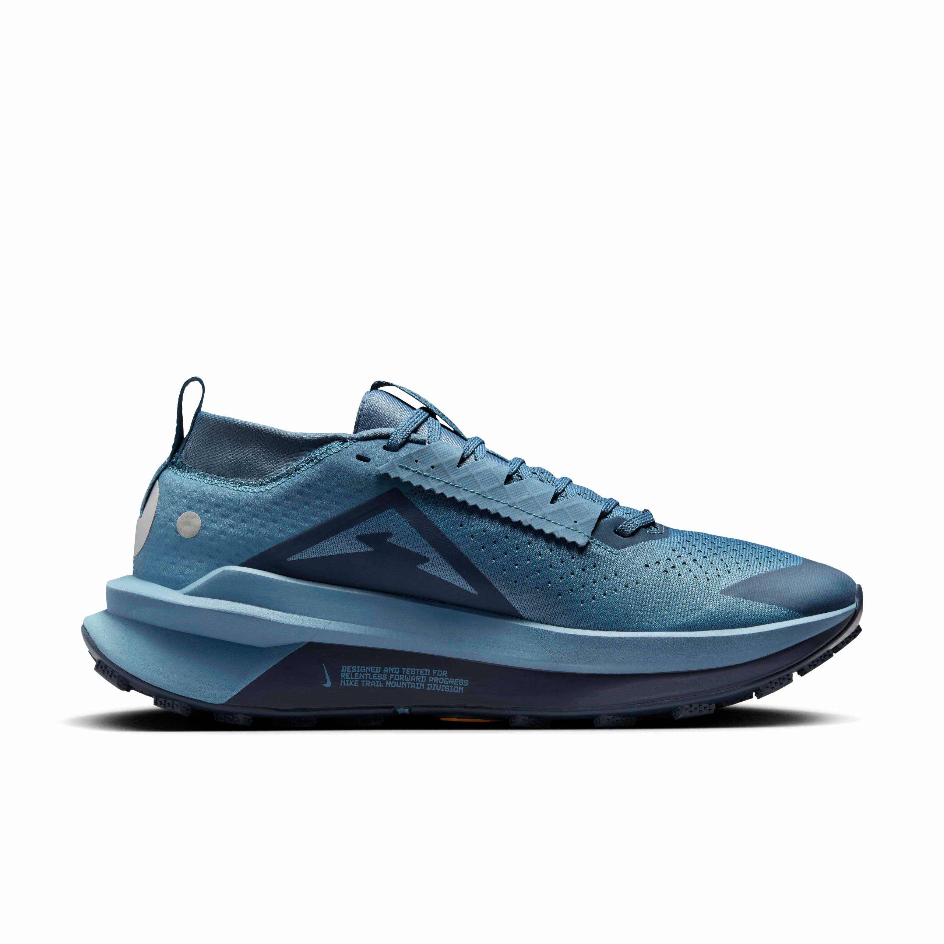 Nike Zegama 2 "Smokey Blue/Metallic Platinum/Armory Navy" Men's Trail Running Shoe - BLUE/PLATINUM/NAVY Thumbnail View 1