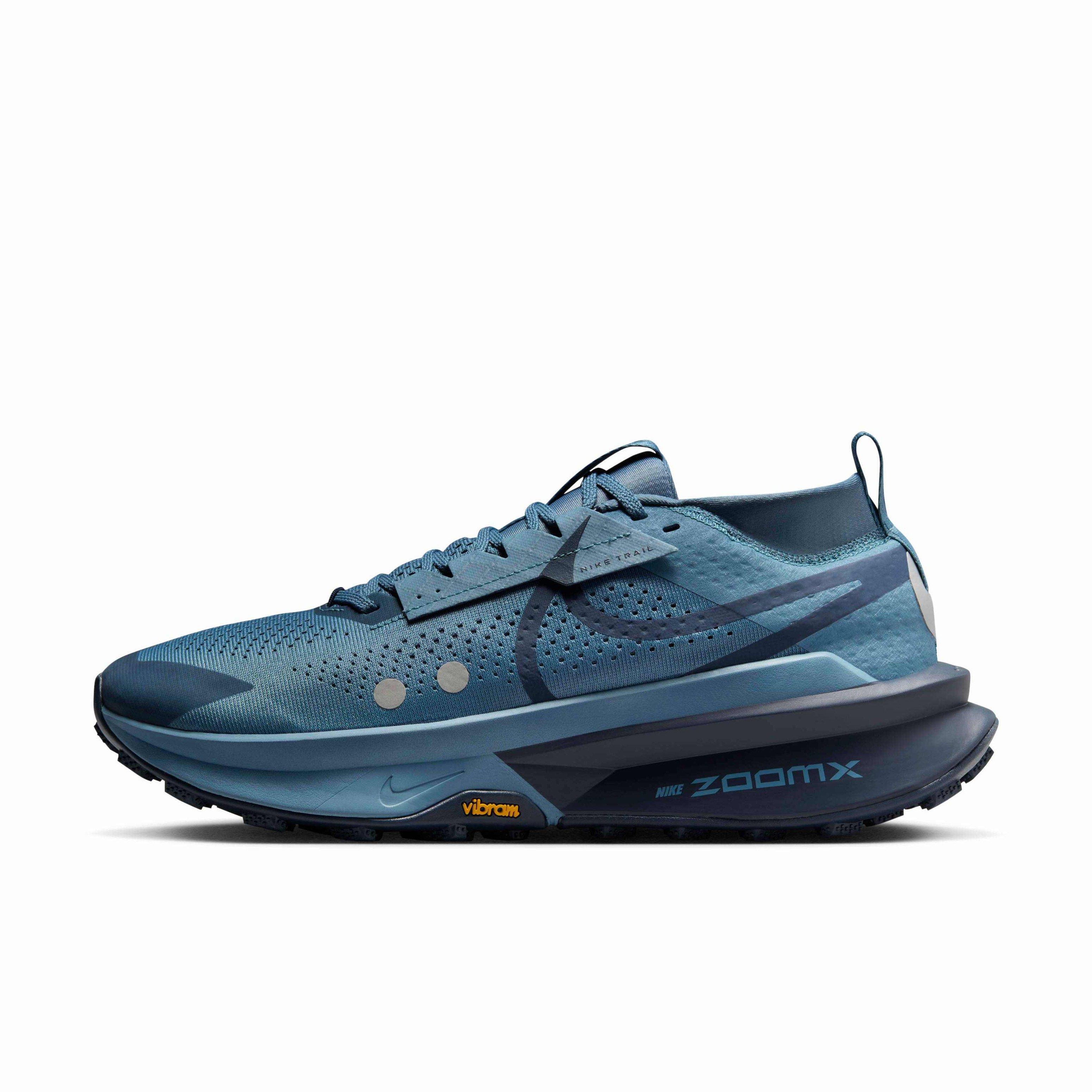 Nike Zegama 2 "Smokey Blue/Metallic Platinum/Armory Navy" Men's Trail Running Shoe - BLUE/PLATINUM/NAVY Thumbnail View 2