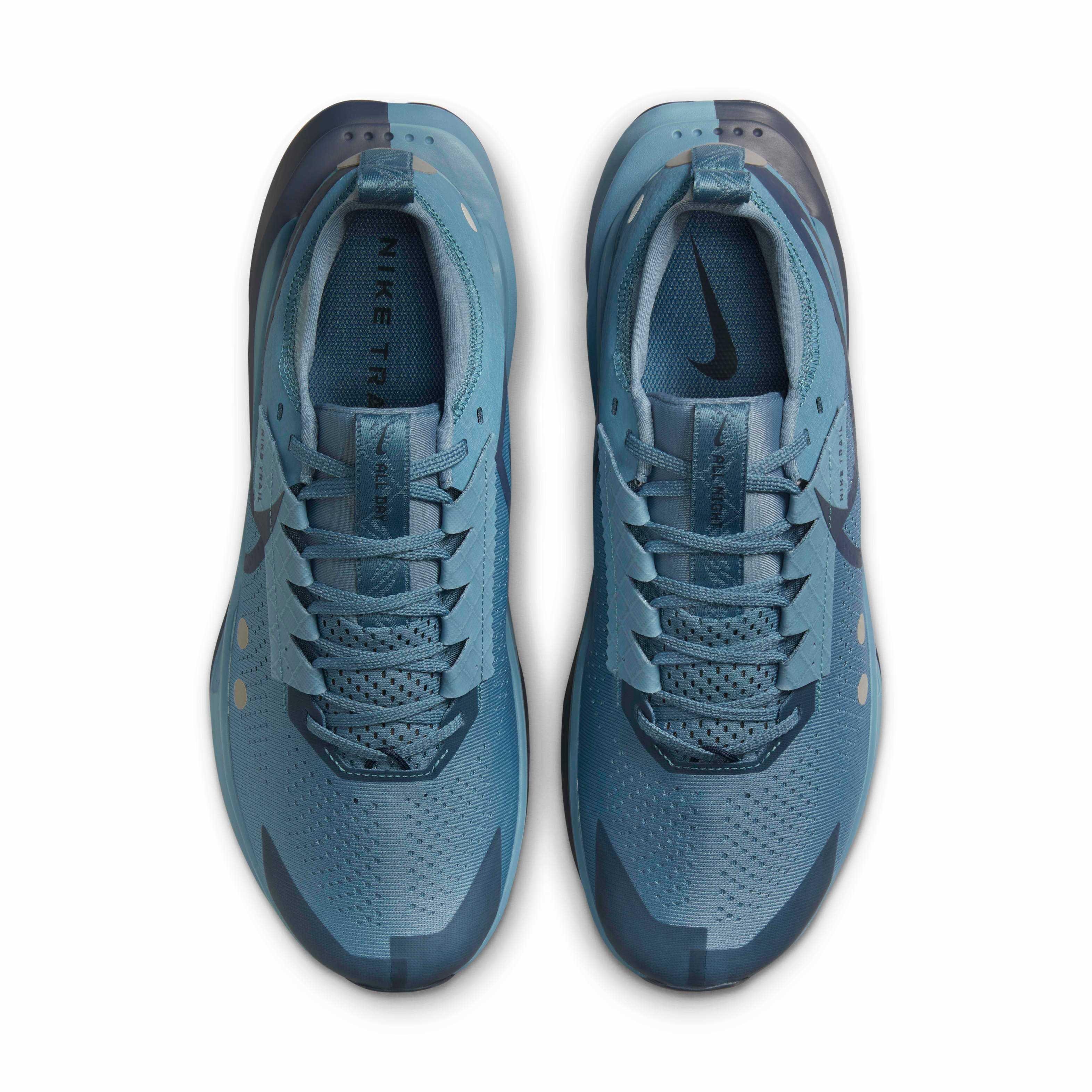Nike Zegama 2 "Smokey Blue/Metallic Platinum/Armory Navy" Men's Trail Running Shoe - BLUE/PLATINUM/NAVY Thumbnail View 4