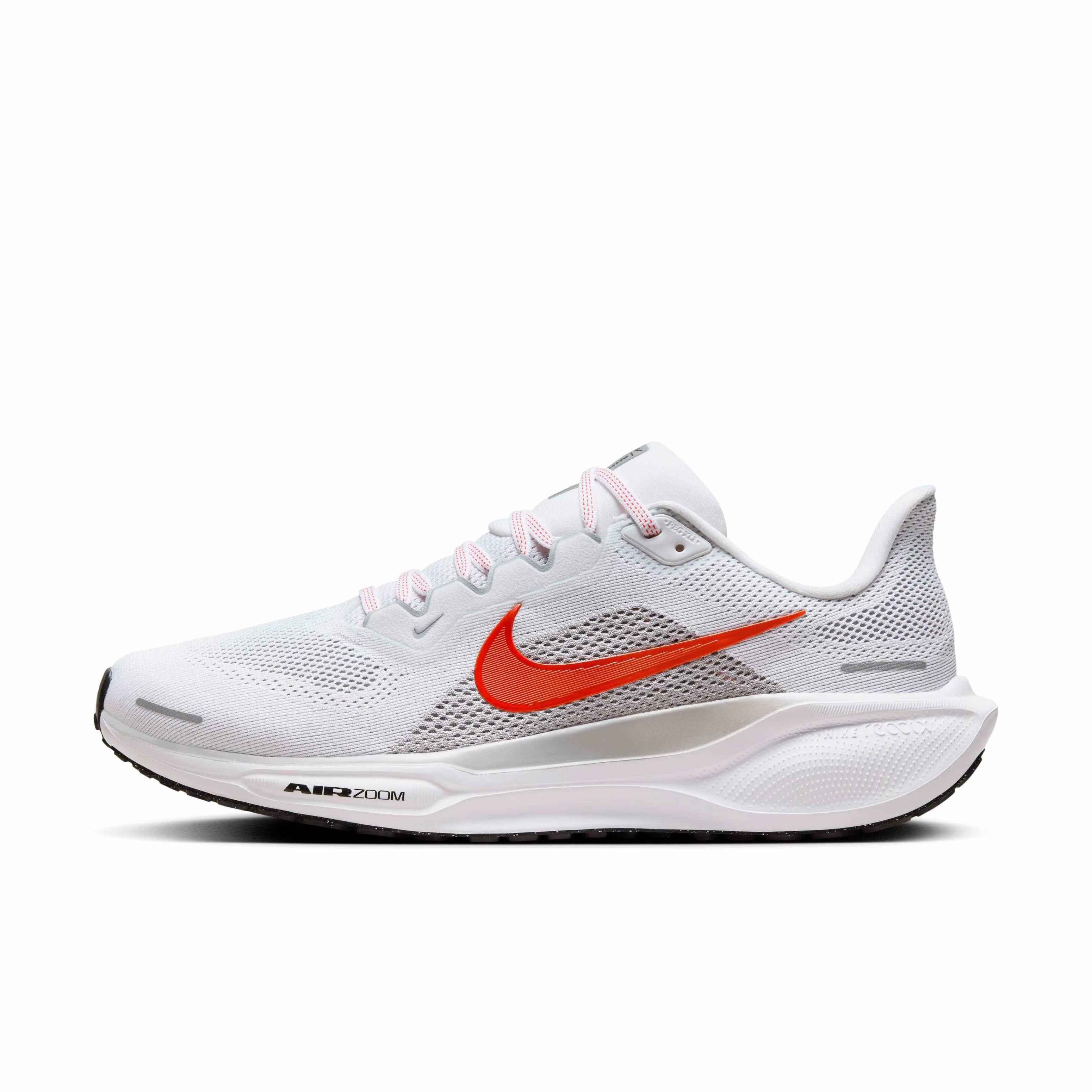 Nike Pegasus 41 "White/Wolf Grey/Black/Picante Red" Men's Running Shoe - WHITE/GREY/BLACK/RED Thumbnail View 2