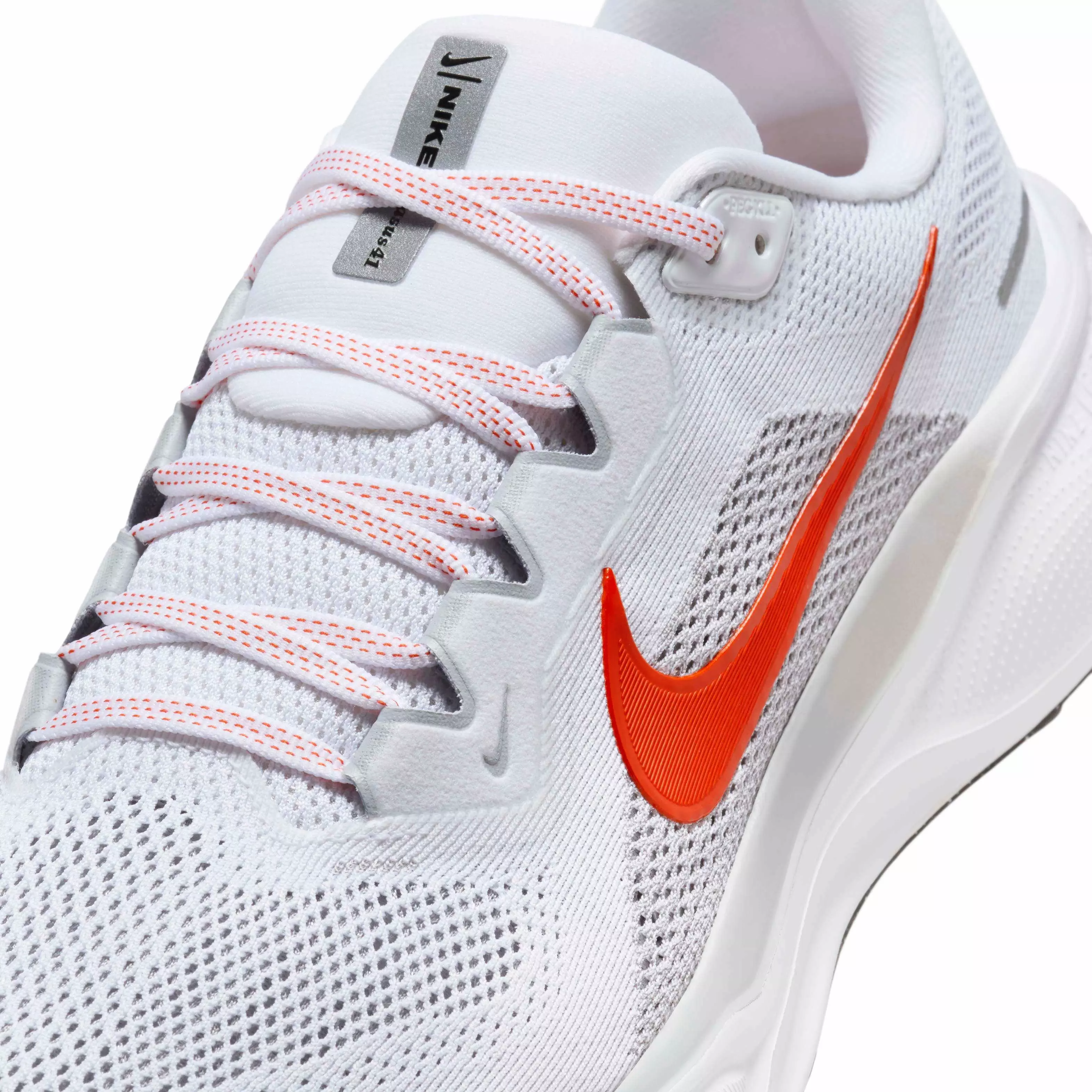 Nike Pegasus 41 "White/Wolf Grey/Black/Picante Red" Men's Running Shoe - WHITE/GREY/BLACK/RED