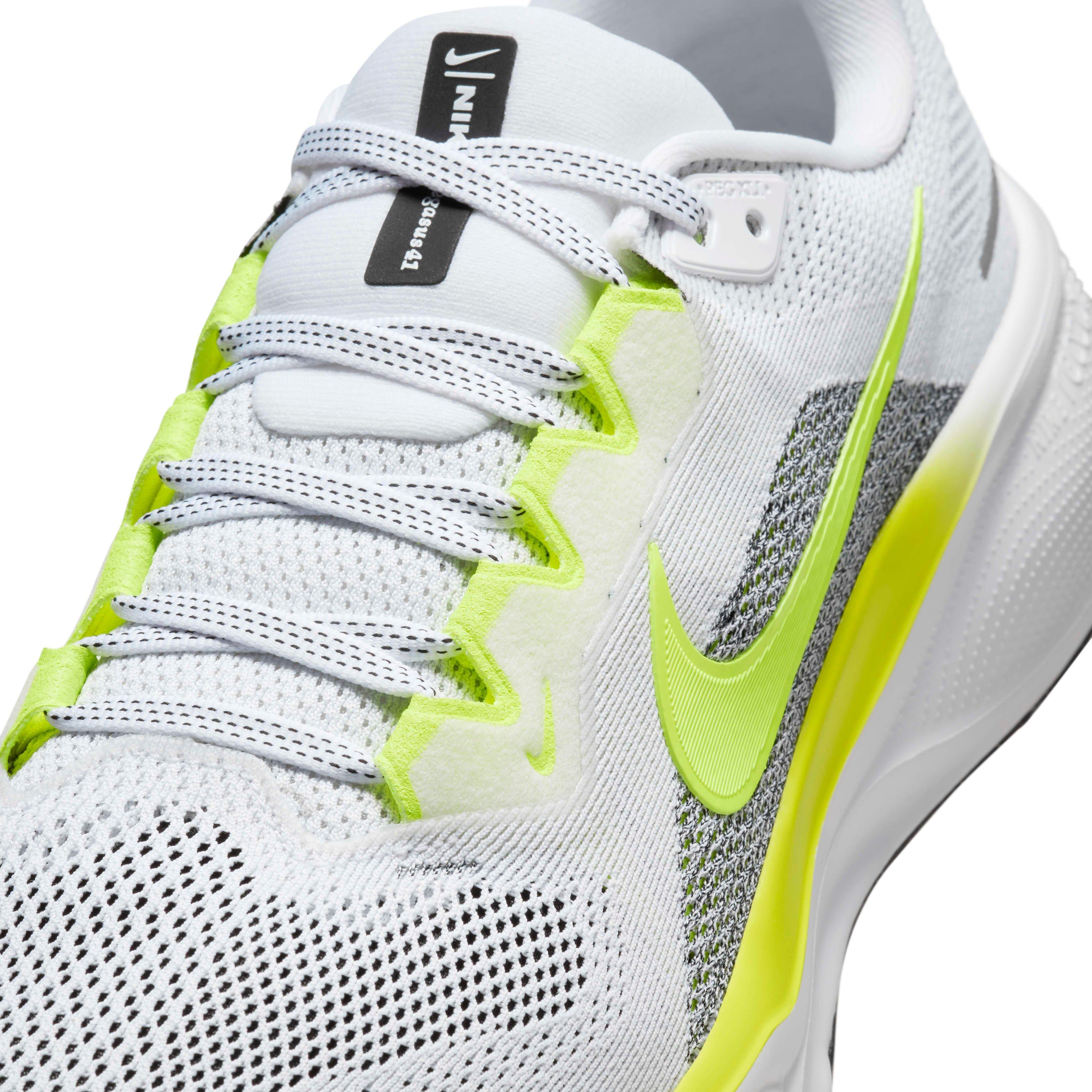 Nike Pegasus 41 "White/Black/Volt" Men's Running Shoe - WHITE/BLACK/VOLT Thumbnail View 7