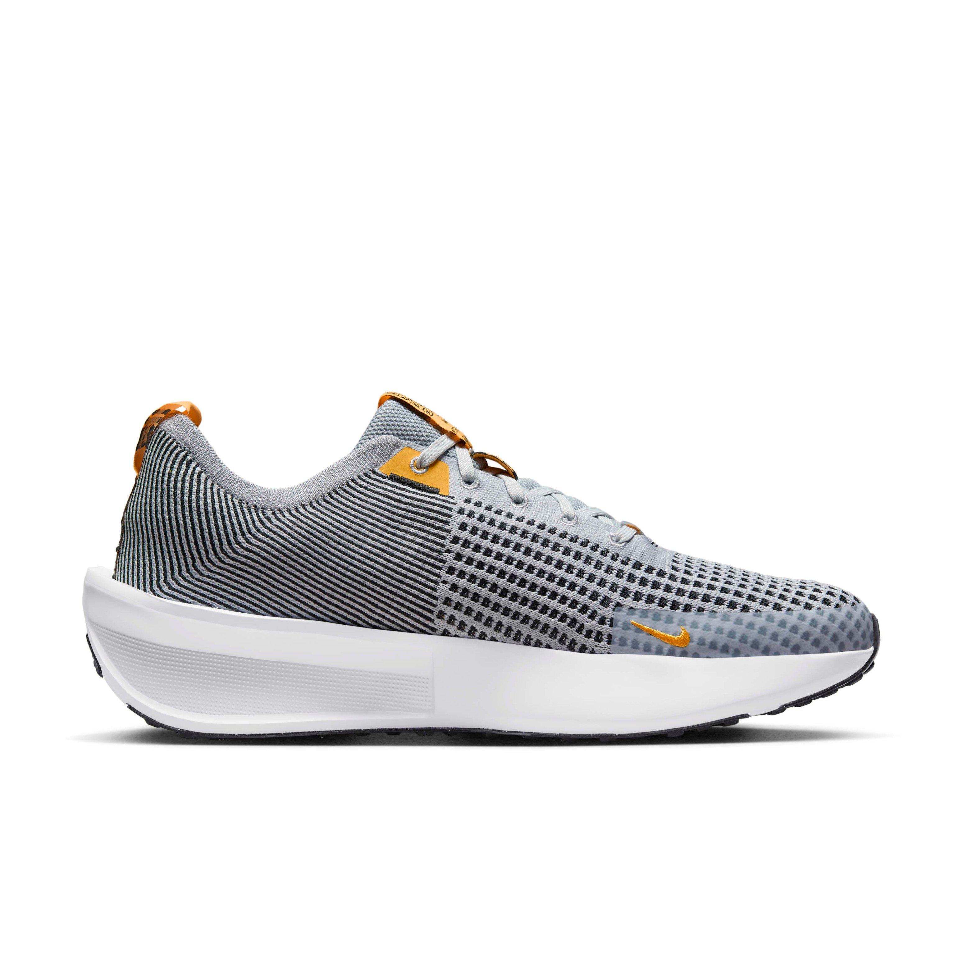 Nike Interact Run "Wolf Grey/Black/White/Laser Orange" Men's Running Shoe - GREY/BLACK/WHITE/ORANGE Thumbnail View 1