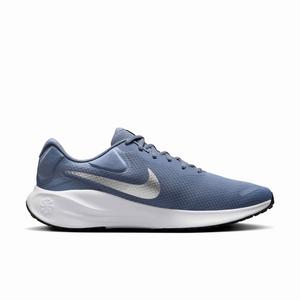 Nike Revolution 7 "Ashen Slate/White/Hyper Royal/Metallic Silver" Men's Running Shoe