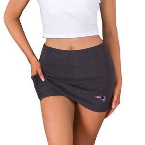 College Concepts Women's New England Patriots Centerline Skort - Charcoal