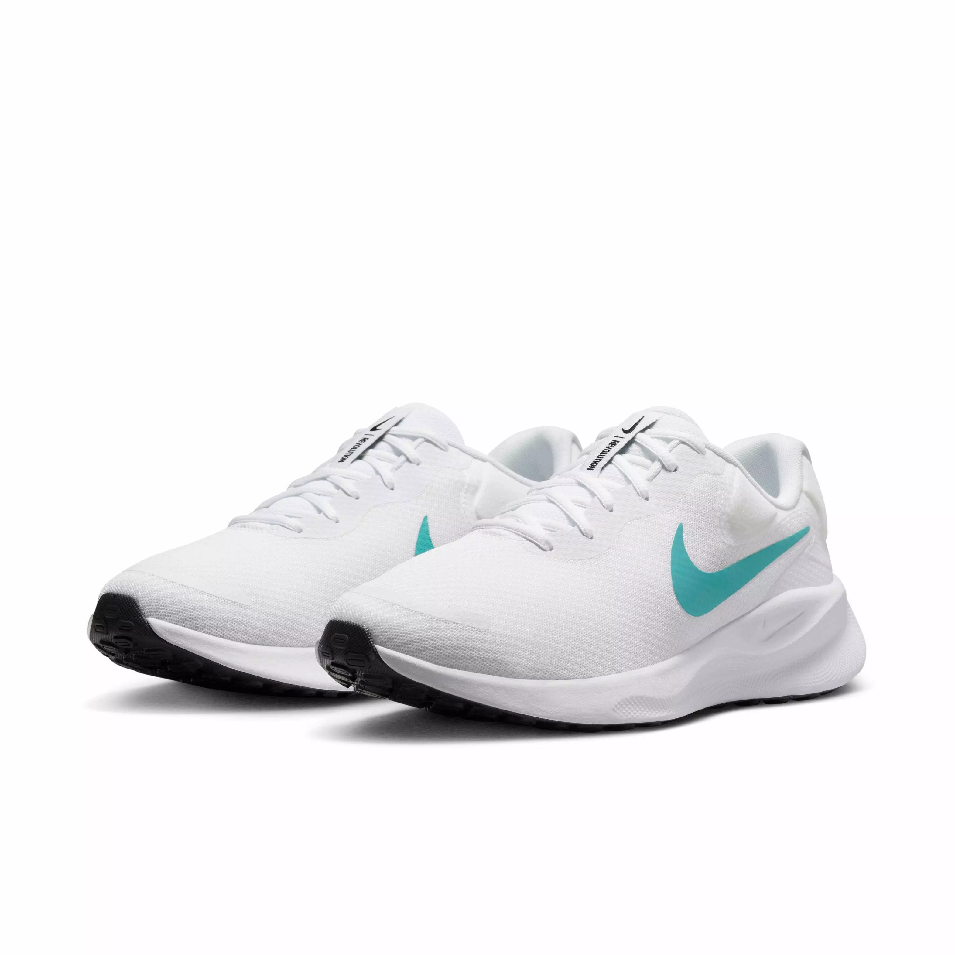 Nike Revolution 7 "White/Pure Platinum/Dusty Cactus" Men's Running Shoe - WHITE/PLATINUM/CACTUS