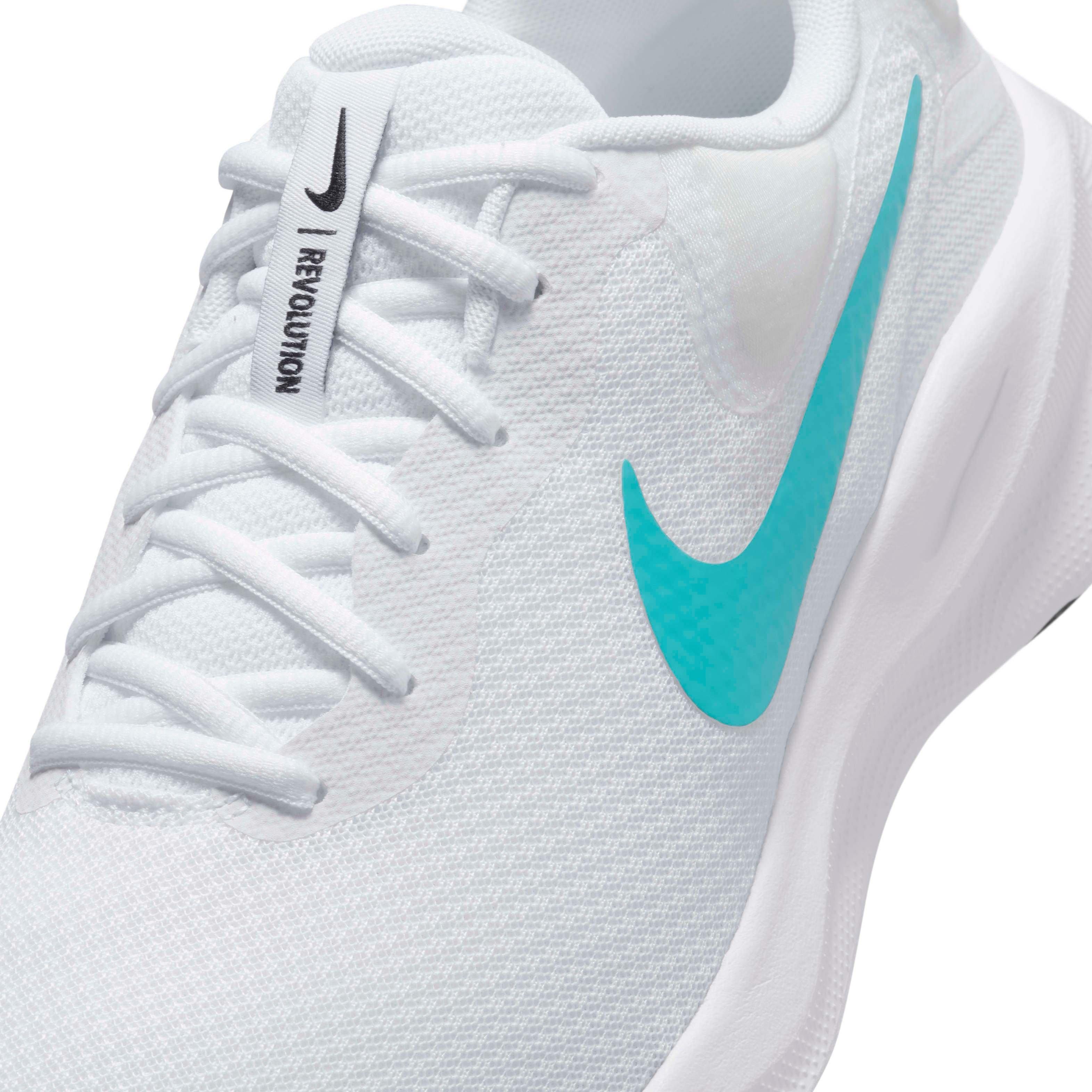 Nike Revolution 7 "White/Pure Platinum/Dusty Cactus" Men's Running Shoe - WHITE/PLATINUM/CACTUS Thumbnail View 7
