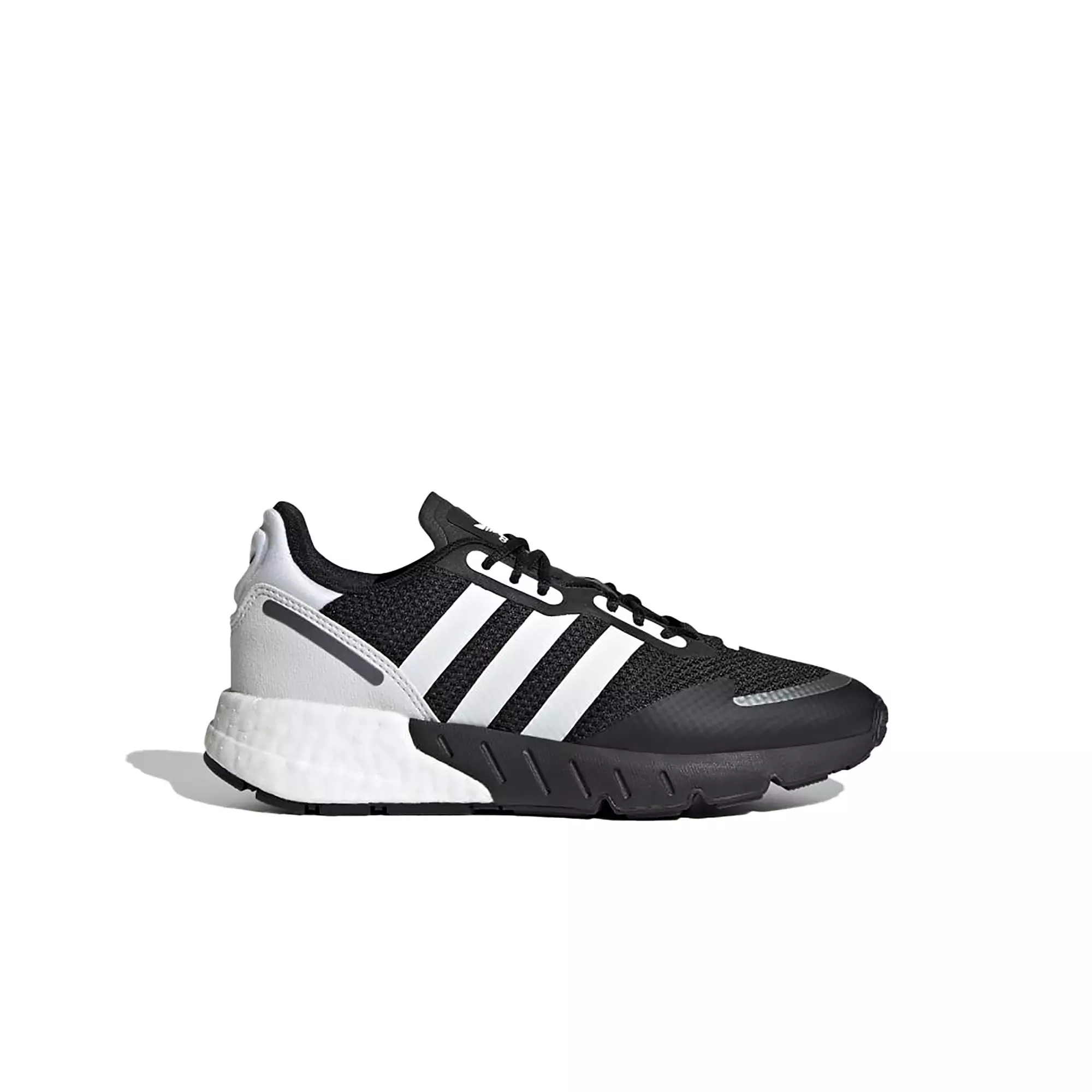 adidas Originals ZX 1K Boost "Black/White/Silver" Grade School Girls' Shoe - BLACK