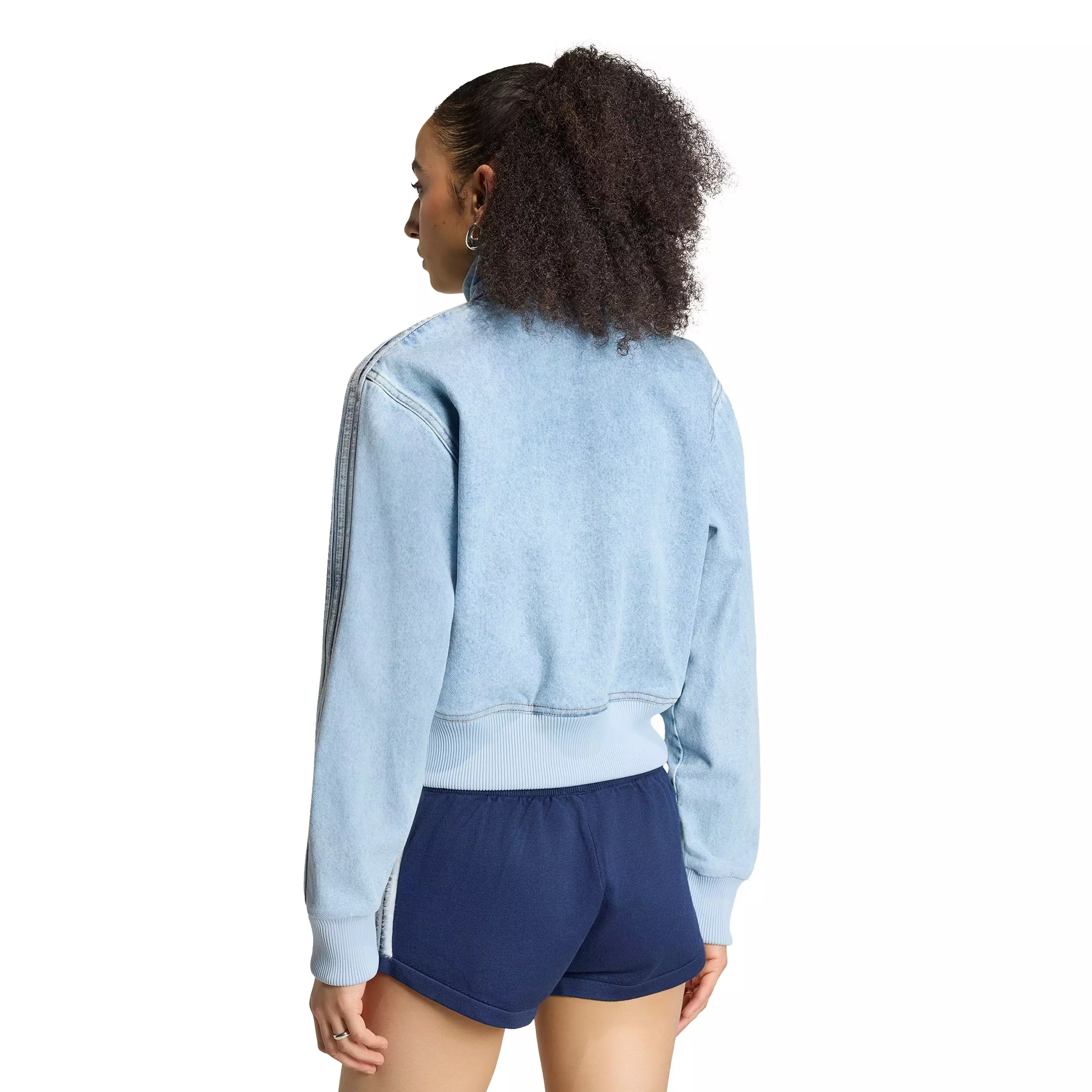 adidas Originals Women's Firebird Lt Blue Denim Tracktop - LT BLUE DENIM