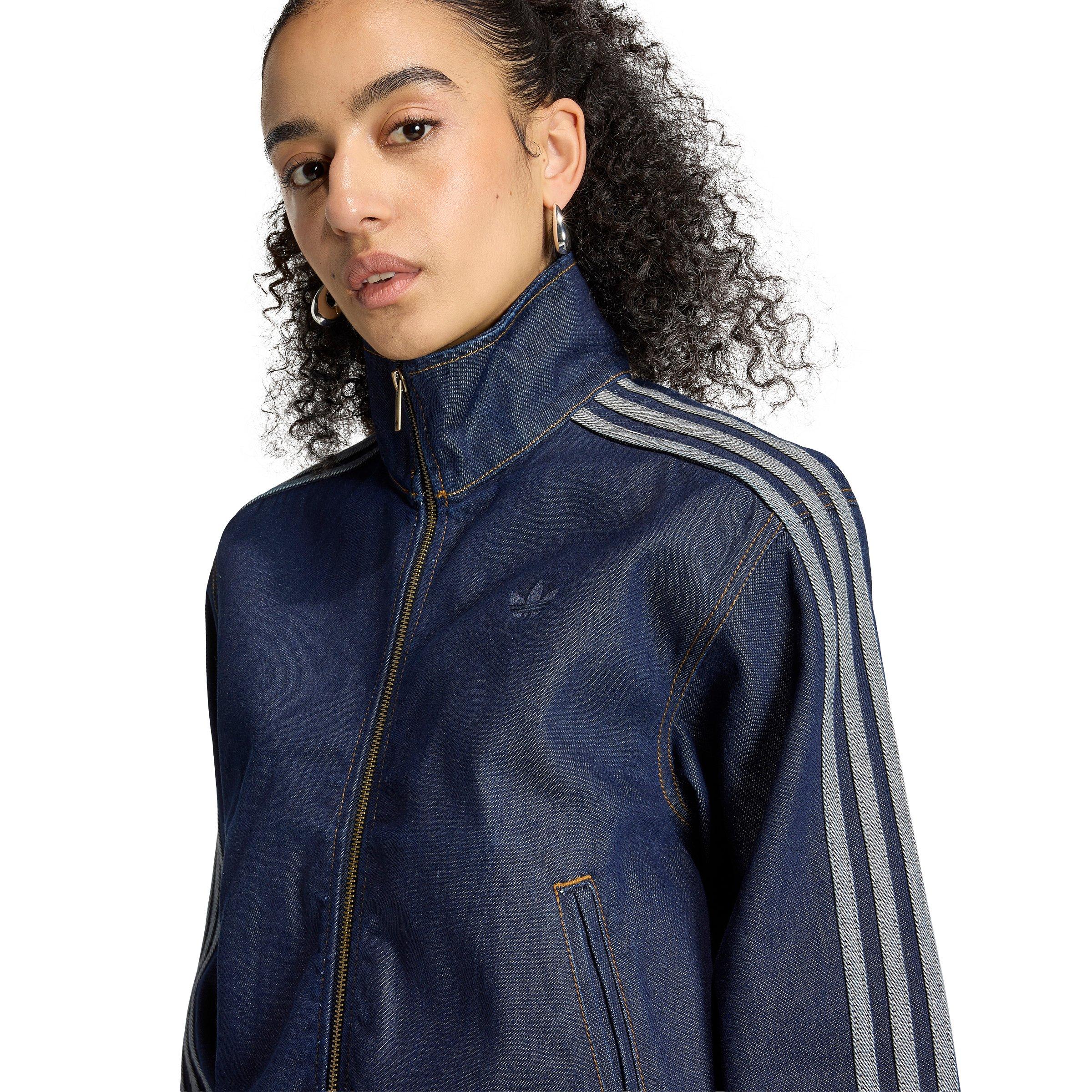 adidas Originals Women's Firebird Dk Blue Denim Tracktop - DK BLUE DENIM Thumbnail View 3