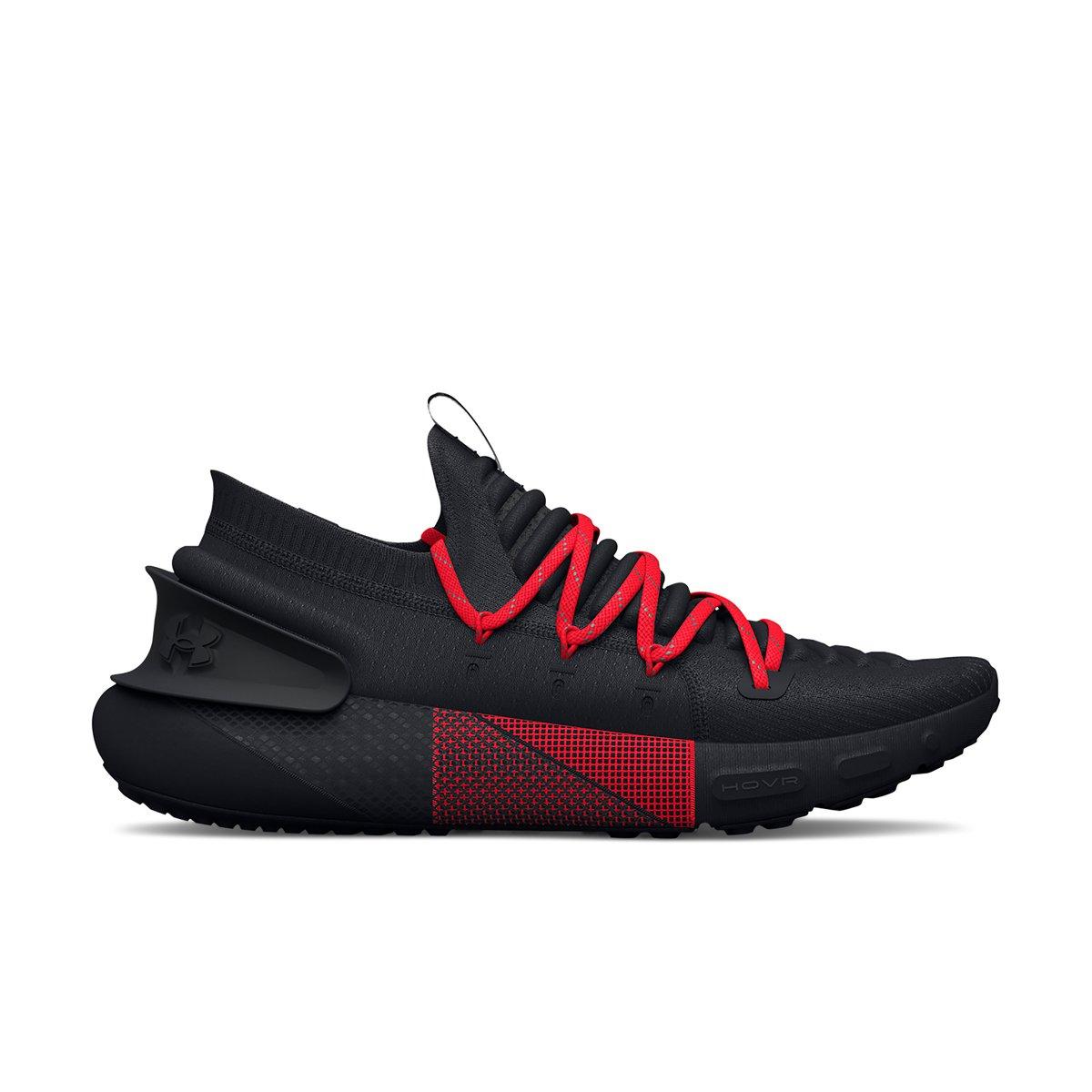 Under Armour HOVR Phantom 3 Reflect "Black/Bolt Red" Men's Running Shoe - BLACK Thumbnail View 1