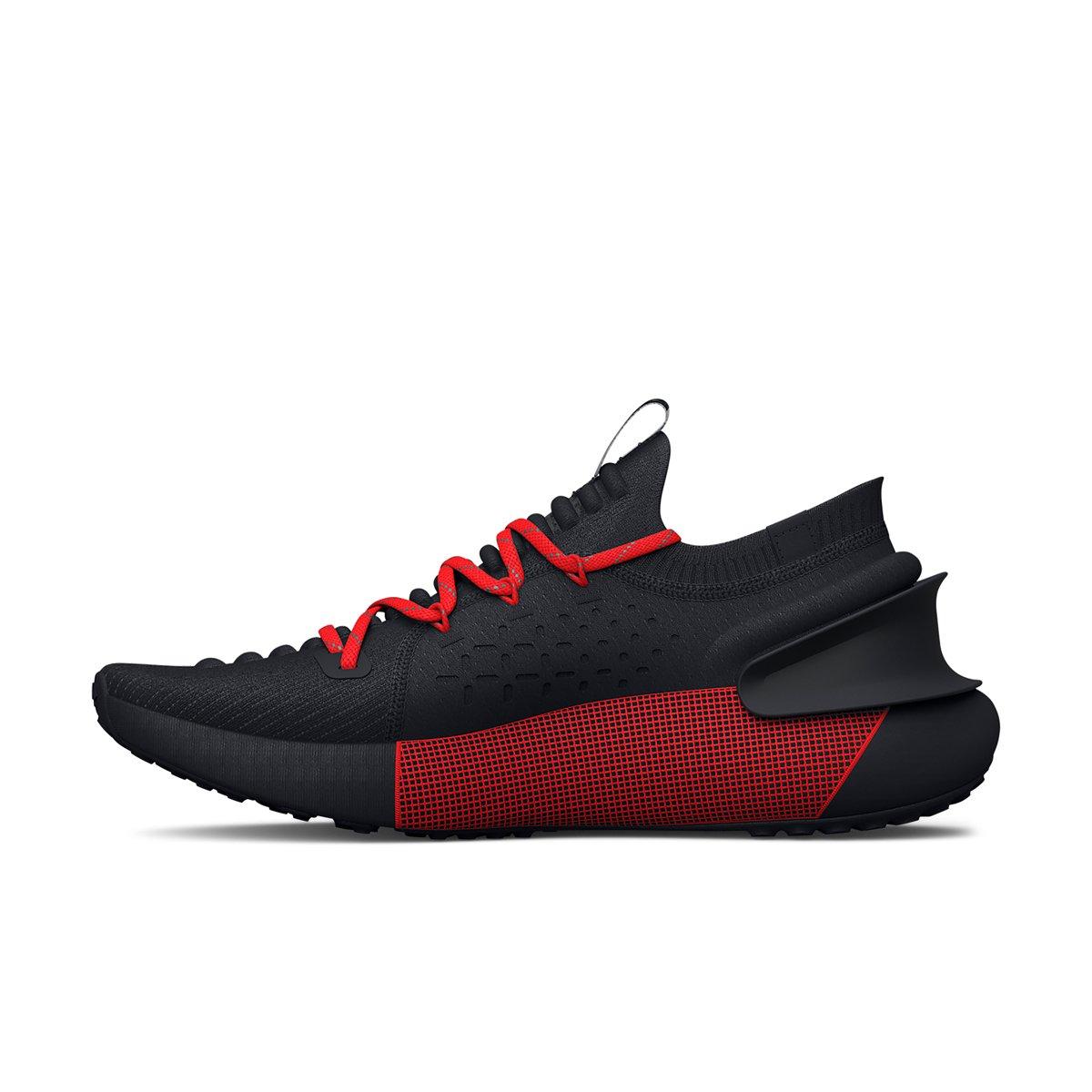 Under Armour HOVR Phantom 3 Reflect "Black/Bolt Red" Men's Running Shoe - BLACK Thumbnail View 2