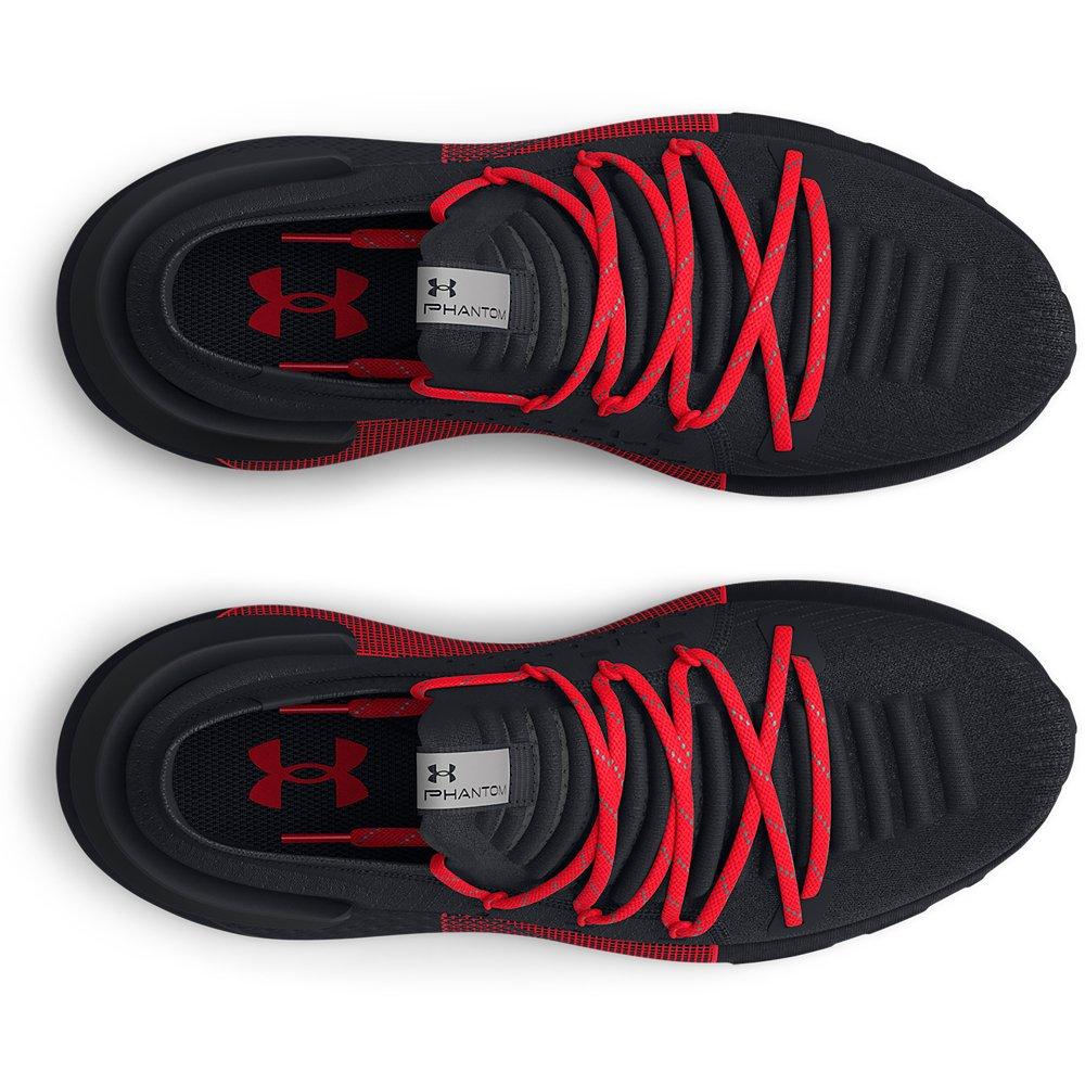 Under Armour HOVR Phantom 3 Reflect "Black/Bolt Red" Men's Running Shoe - BLACK Thumbnail View 3