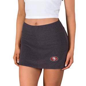 College Concepts Women's San Francisco 49ers Centerline Skort - Charcoal