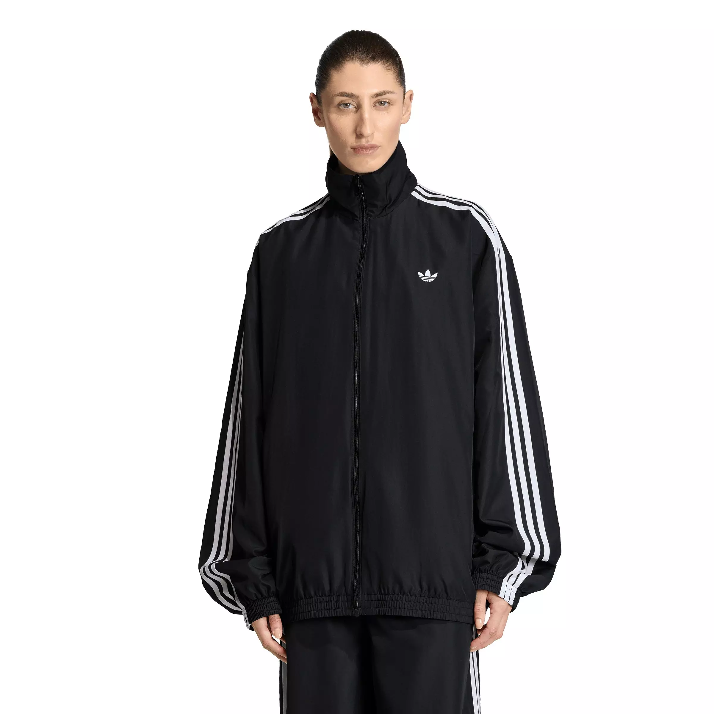 adidas Originals Women's Firebird Adilenium Track Top - Black/White - BLACK/WHITE