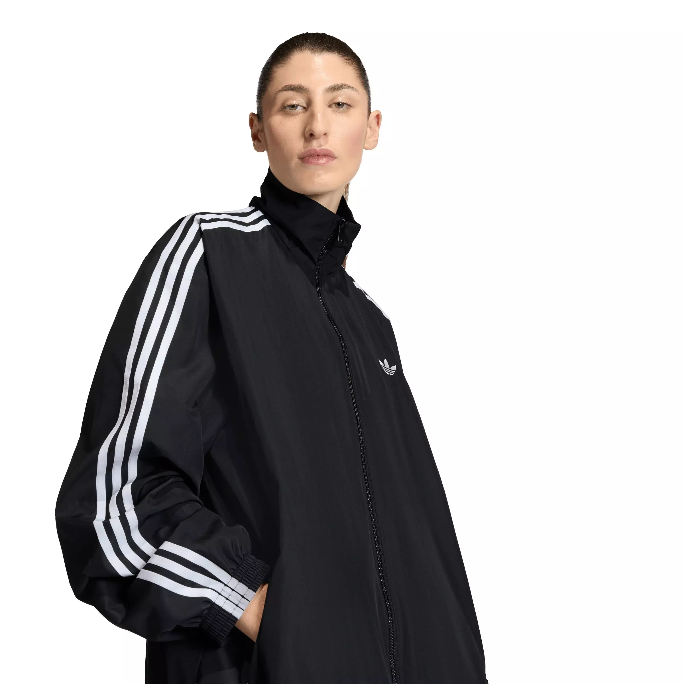 adidas Originals Women's Firebird Adilenium Track Top - Black/White - BLACK/WHITE