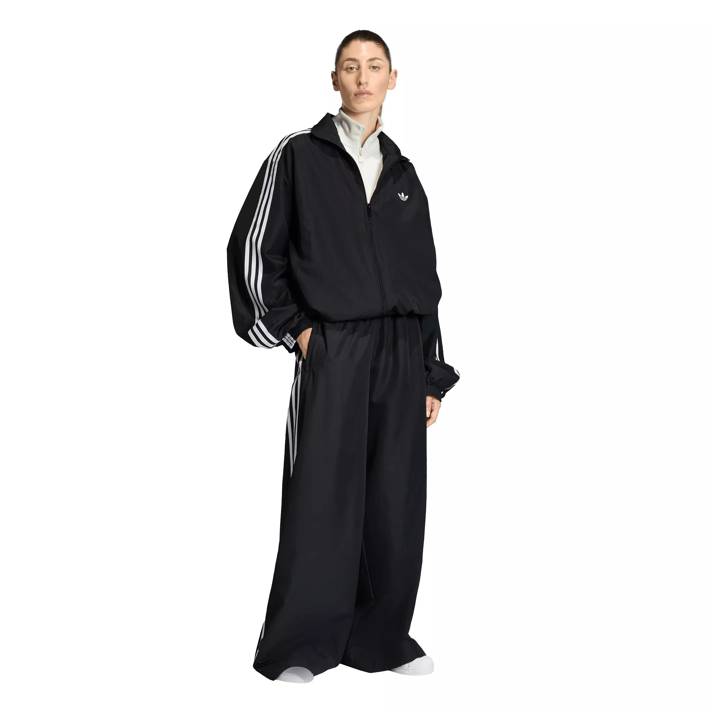adidas Originals Women's Firebird Adilenium Track Top - Black/White - BLACK/WHITE