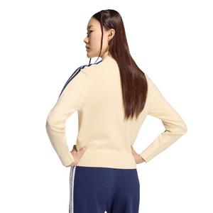 adidas Originals Women's Firebird Knit Track Top - Warm Vanilla/Navy - WARM VANILLA/NAVY