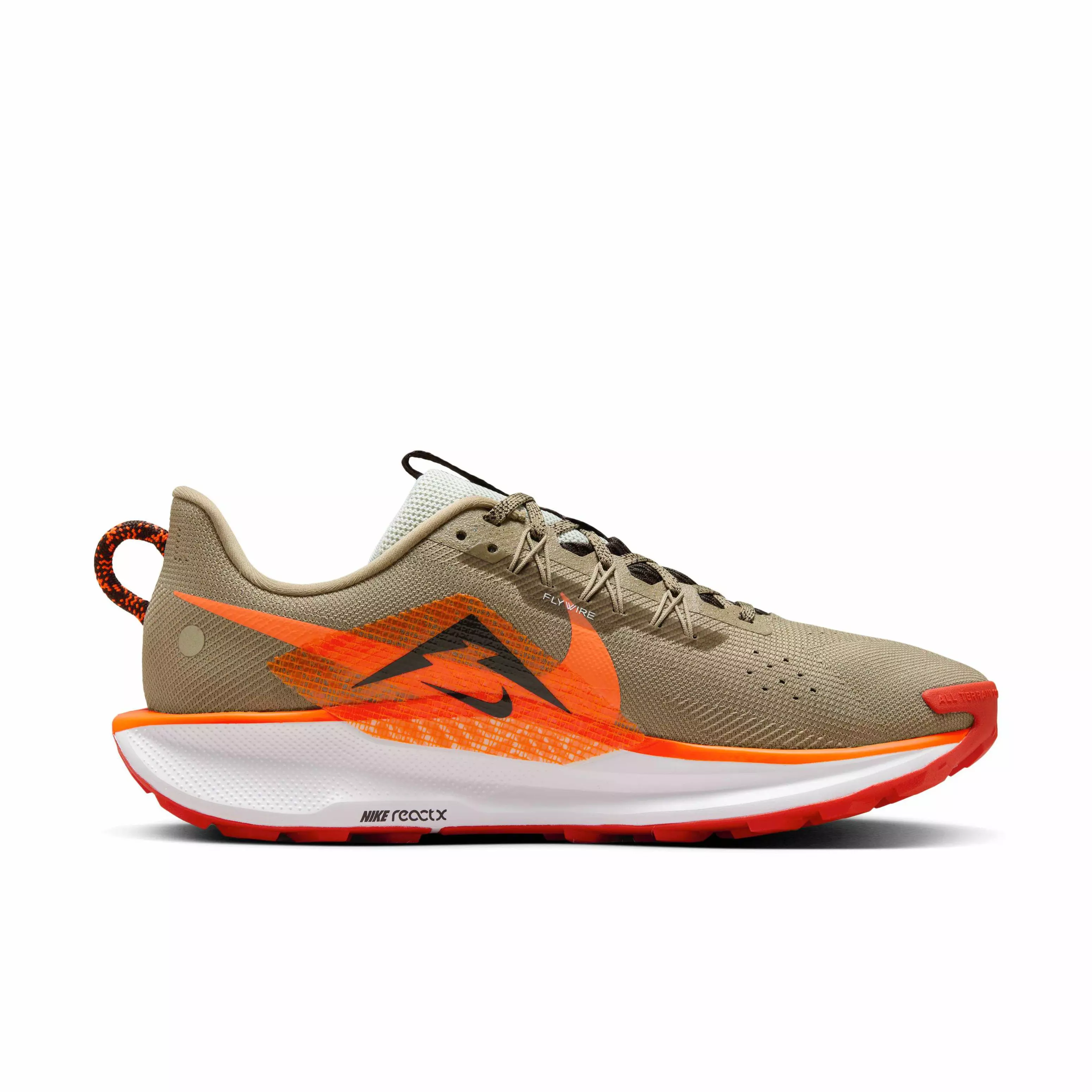 Nike Pegasus Trail 5 "Khaki/Hyper Crimson/Vintage Coral/Velvet Brown" Men's Trail Running Shoe - KHAKI/CRIMSON/CORAL/BROWN