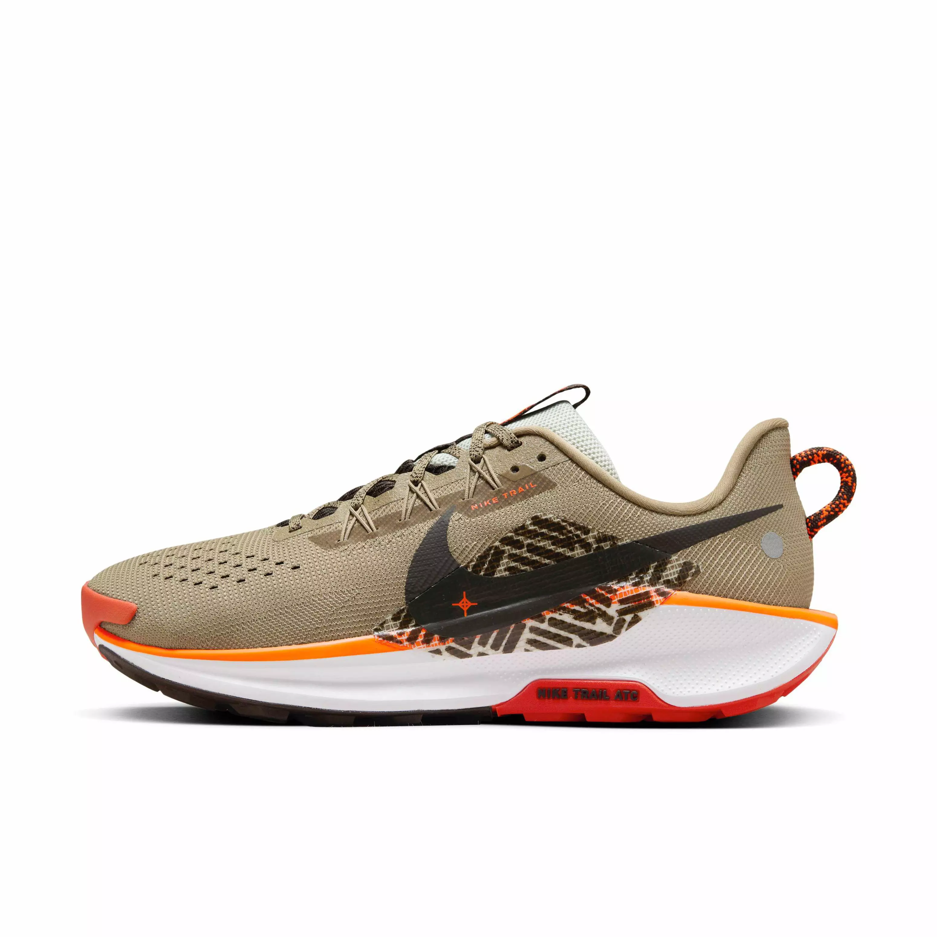 Nike Pegasus Trail 5 "Khaki/Hyper Crimson/Vintage Coral/Velvet Brown" Men's Trail Running Shoe - KHAKI/CRIMSON/CORAL/BROWN