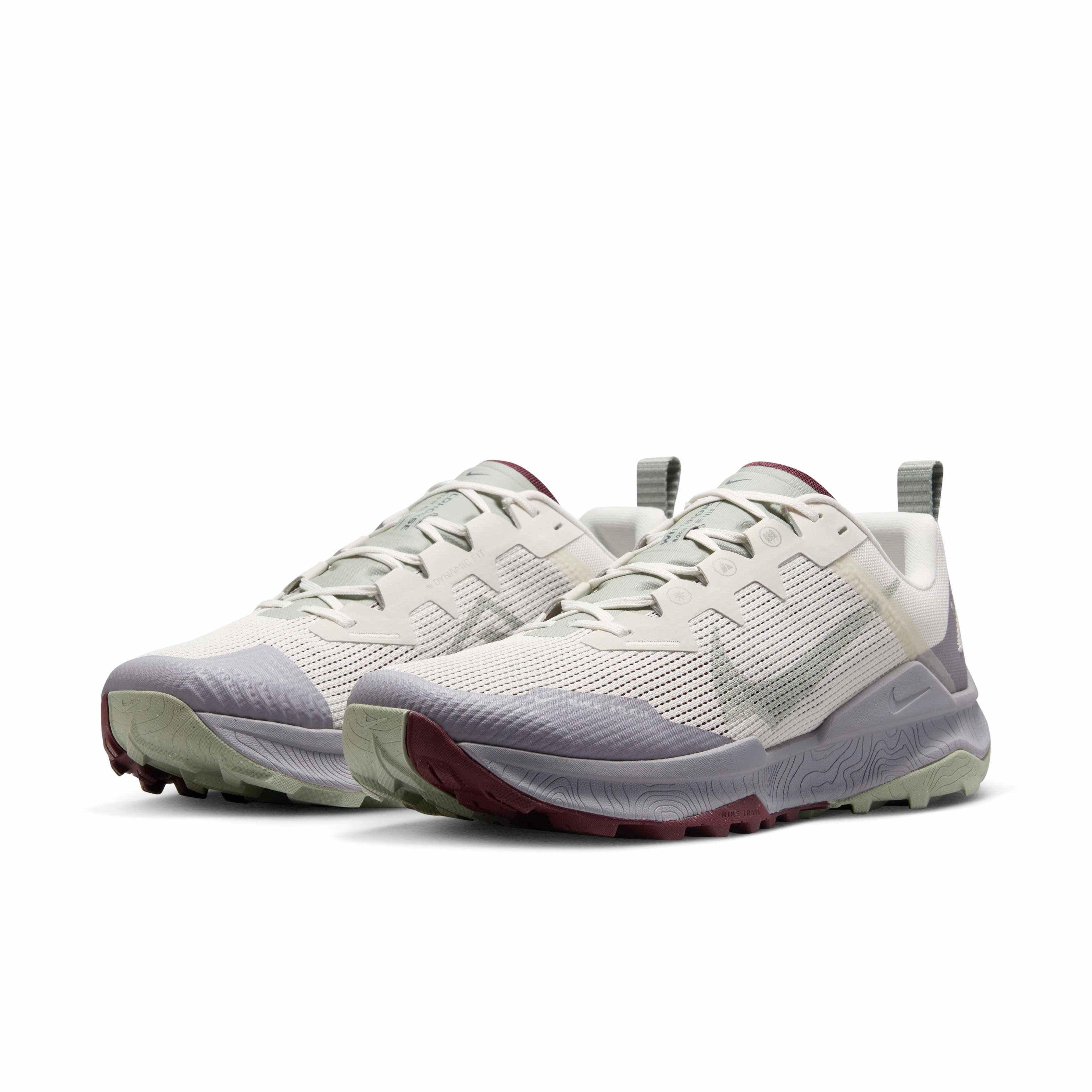 Nike Wildhorse 8 "Phantom/Infinite Gold/Burgundy Crush/Jade Horizon" Men's Trail Running Shoe - PHANTOM/GOLD/BURGUNDY/JADE Thumbnail View 3