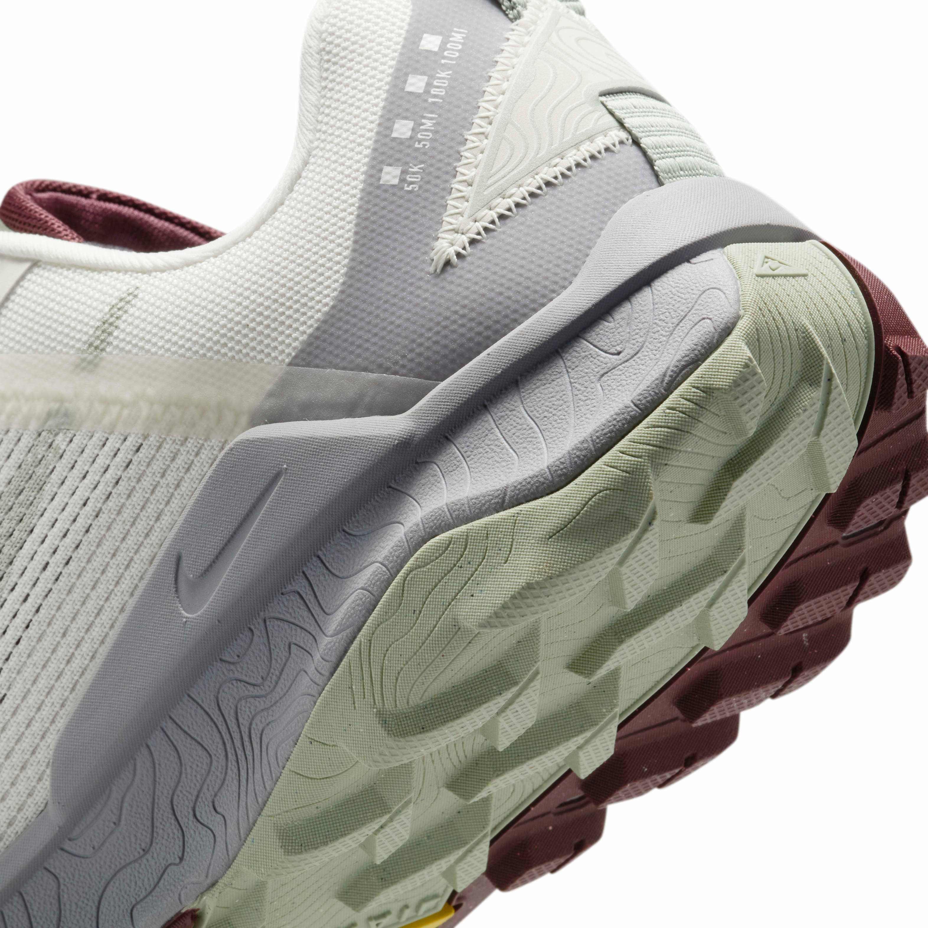 Nike Wildhorse 8 "Phantom/Infinite Gold/Burgundy Crush/Jade Horizon" Men's Trail Running Shoe - PHANTOM/GOLD/BURGUNDY/JADE Thumbnail View 8