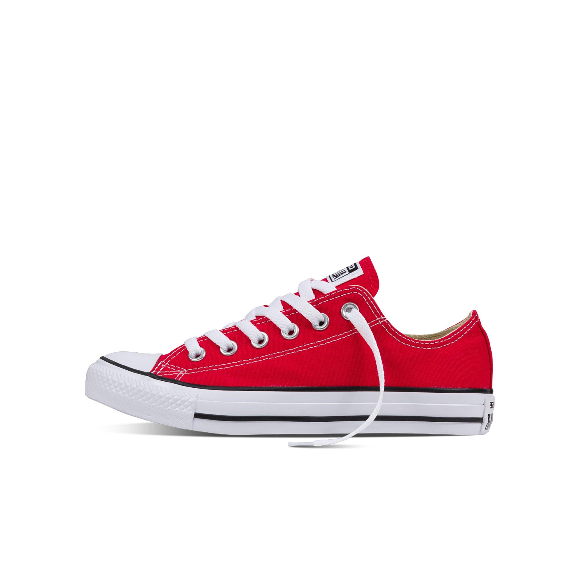 Converse Chuck Taylor All-Star Low Grade School Kids' "Red" Casual Shoe