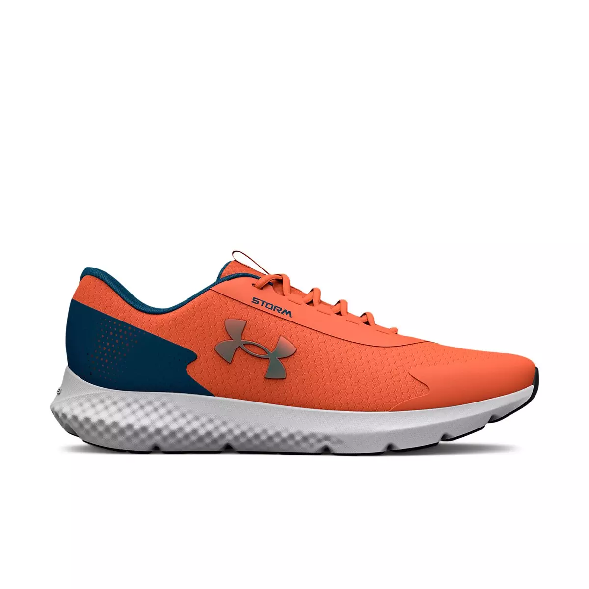 Under Armour Charged Rogue 3 Storm "Panic Orange/Petrol Blue" Men's Running Shoe - ORANGE