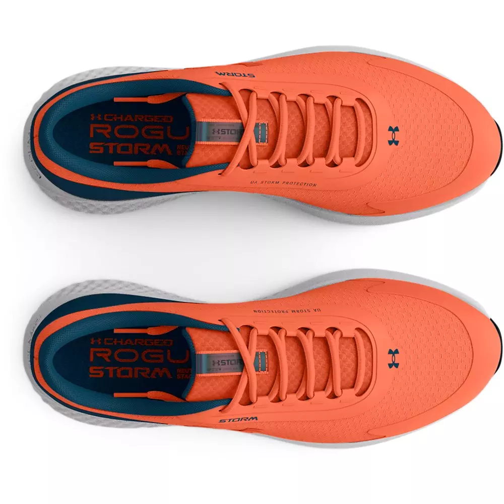 Under Armour Charged Rogue 3 Storm "Panic Orange/Petrol Blue" Men's Running Shoe - ORANGE