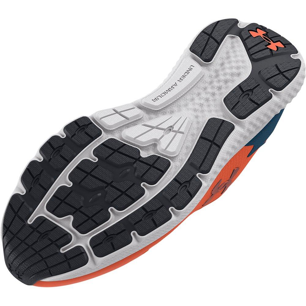 Under Armour Charged Rogue 3 Storm "Panic Orange/Petrol Blue" Men's Running Shoe - ORANGE Thumbnail View 4