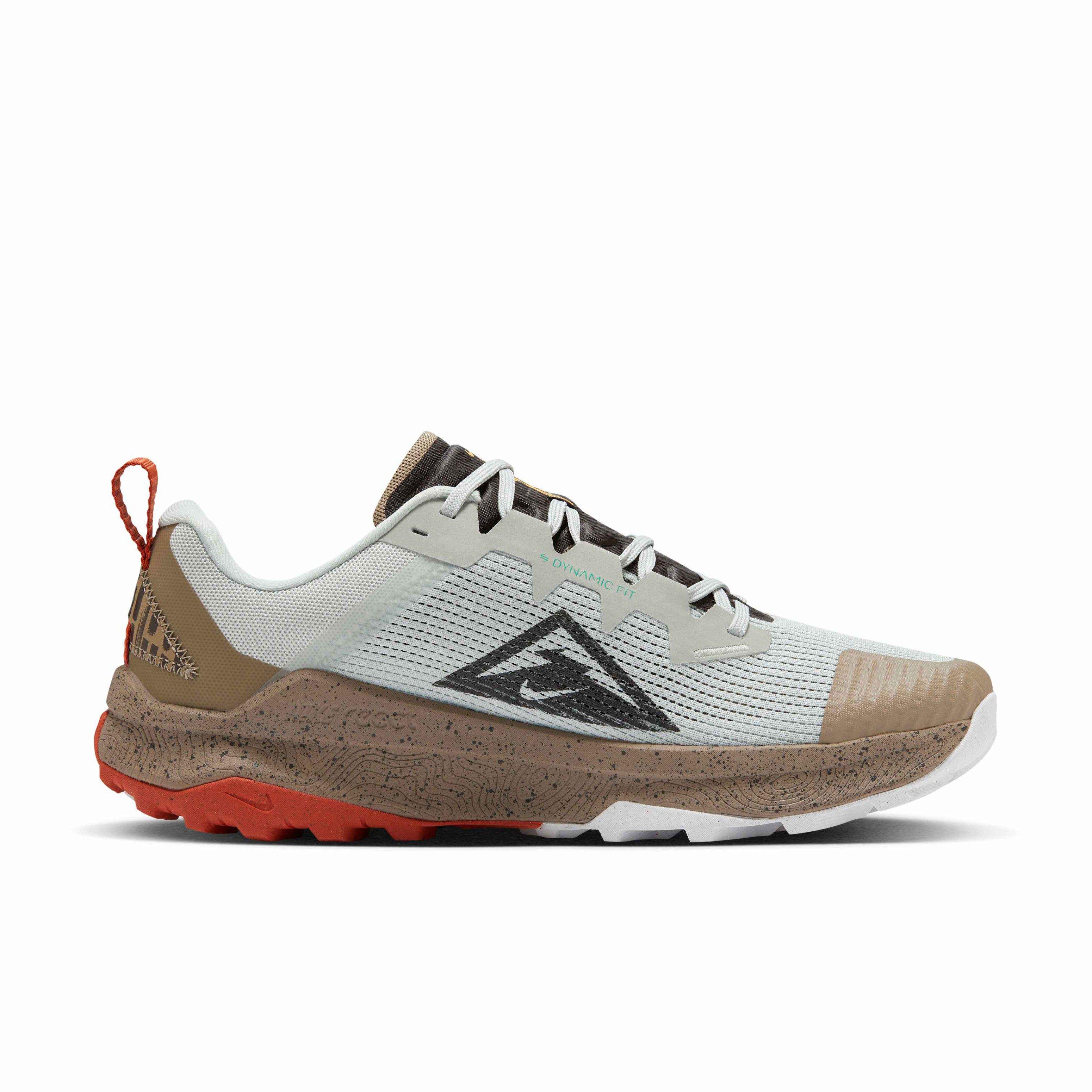 Nike Wildhorse 8 "Light Silver/Khaki/Vintage Coral/Velvet Brown" Men's Trail Running Shoe - LT SILVER/KHAKI/CORAL/BROWN Thumbnail View 1