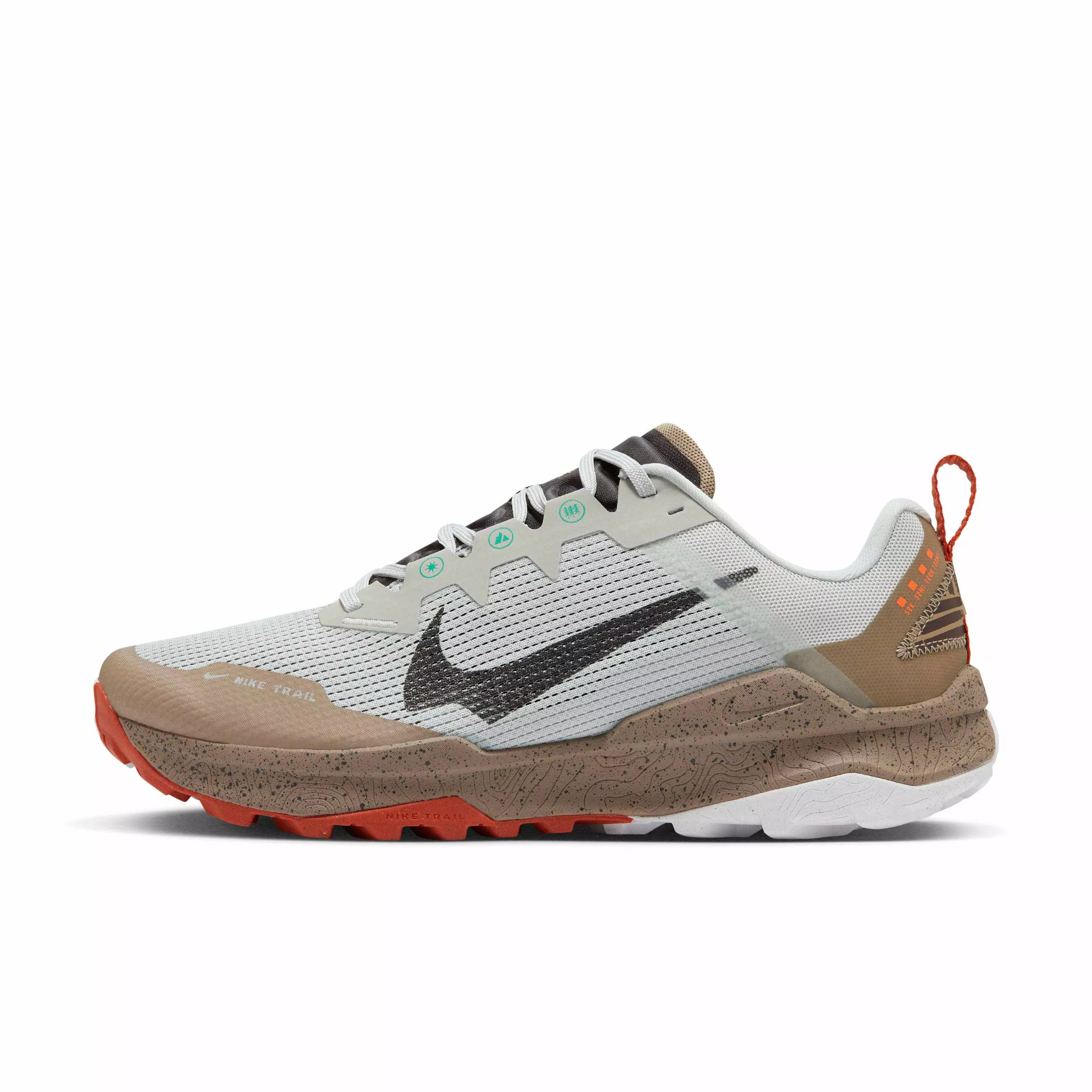 Nike Wildhorse 8 "Light Silver/Khaki/Vintage Coral/Velvet Brown" Men's Trail Running Shoe - LT SILVER/KHAKI/CORAL/BROWN